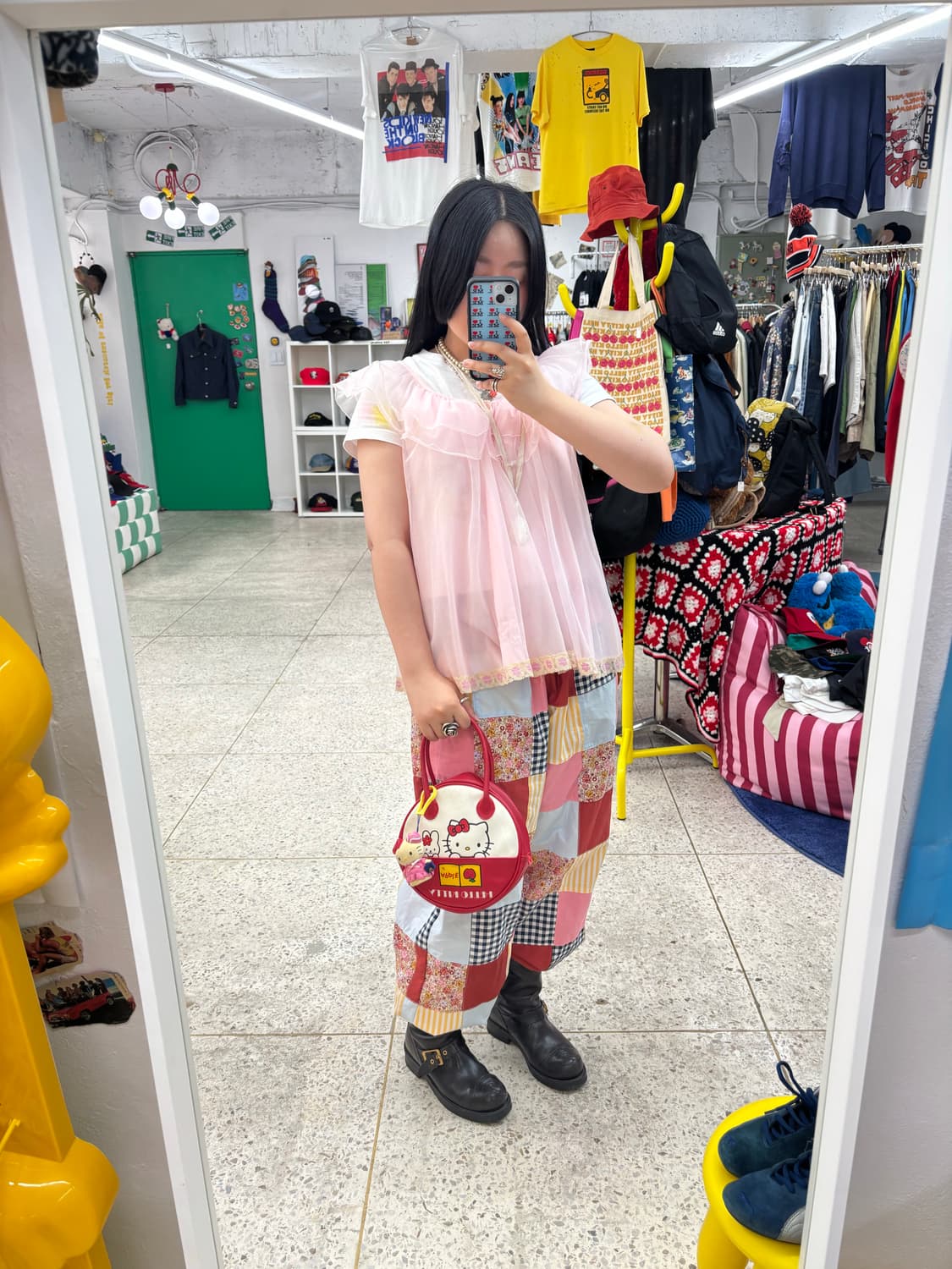 00s Vintage Circle Hello Kitty 상품이미지10