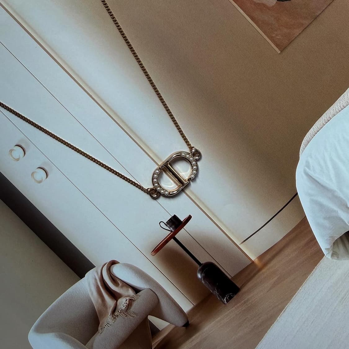 디올 CD 크리스찬 디올 진주 목걸이 상품이미지3