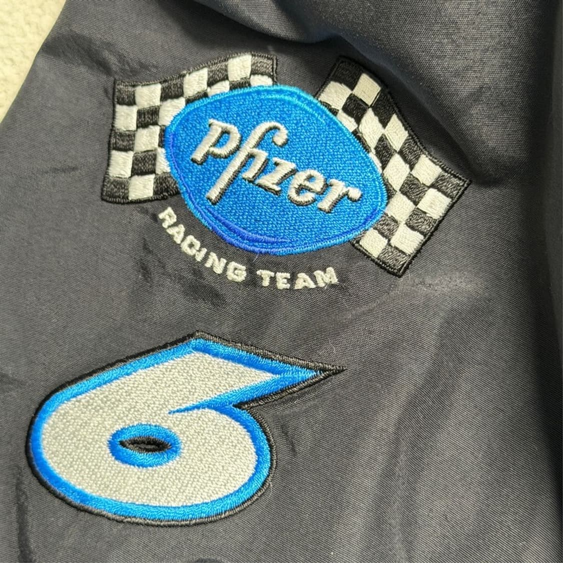 체이스 어센틱 Mark Martin Pfizer 레이싱 자켓 블랙 XL 상품이미지7