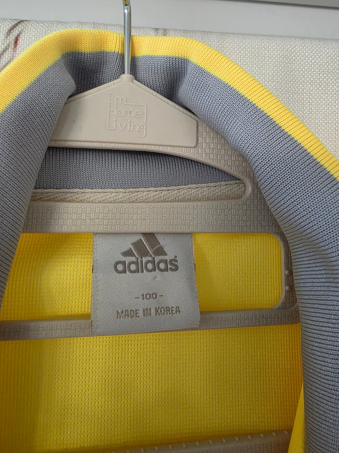 아디다스 올드스쿨 빈티지 삼선 져지 옐로우 화이트 상품이미지3