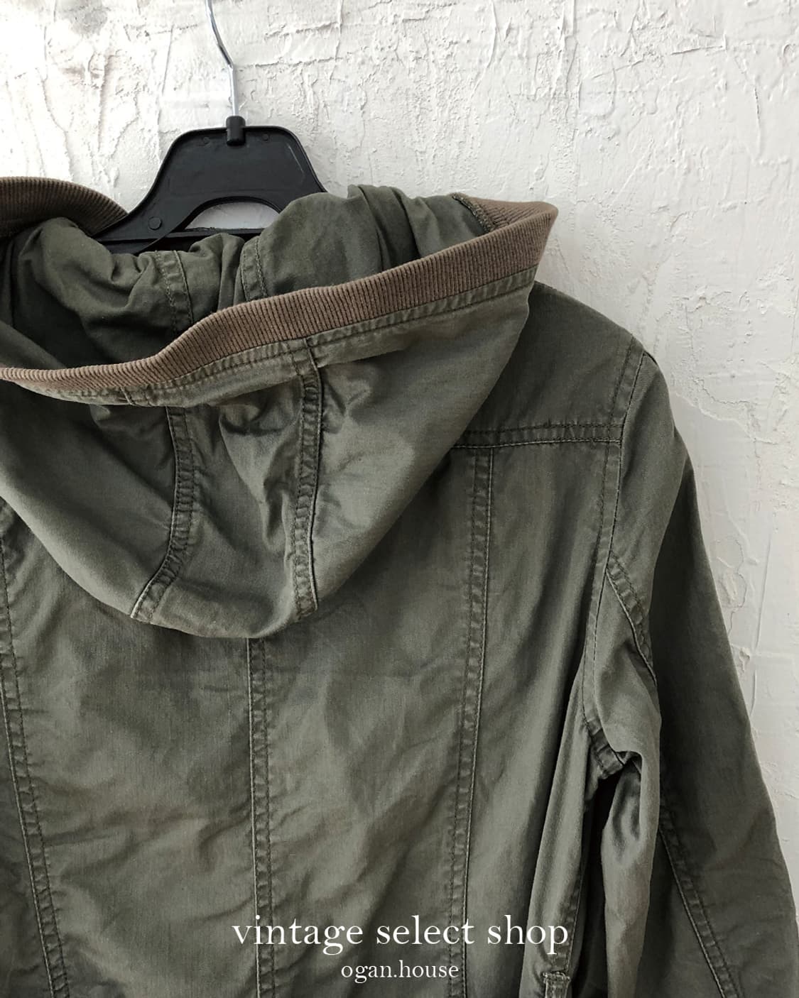 vintage khaki hood safari jacket 상품이미지6