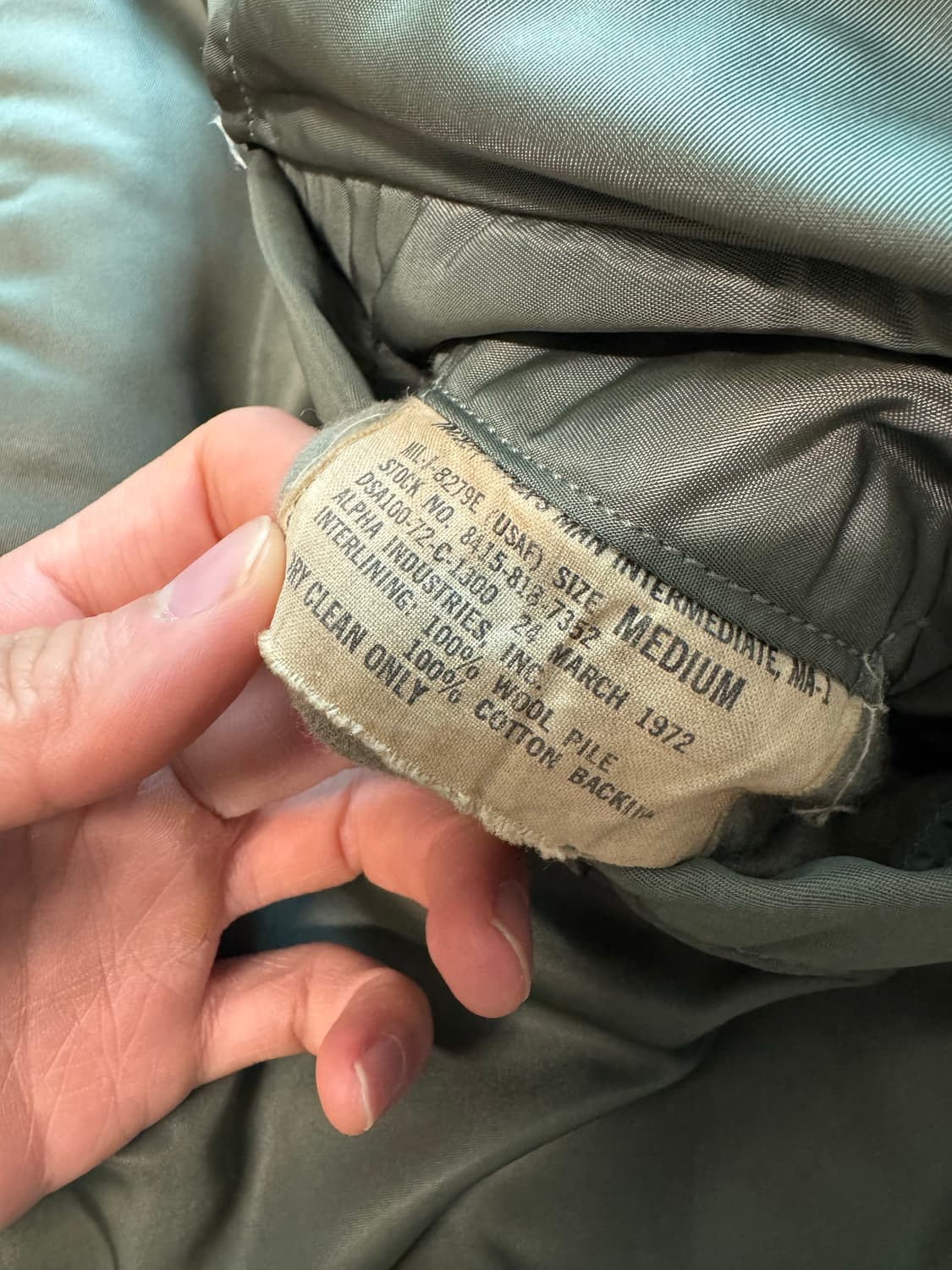 70s 72년식 Ma1 자켓 상품이미지2