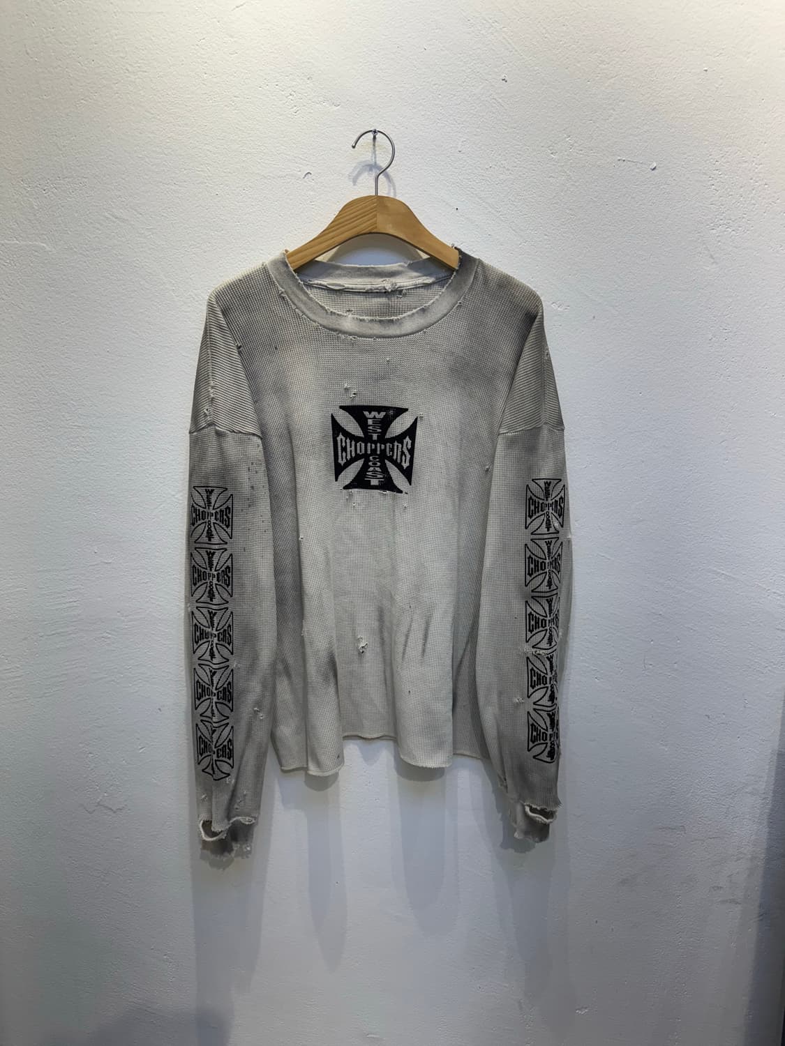 빈티지 웨스트 와플긴팔 상품이미지1