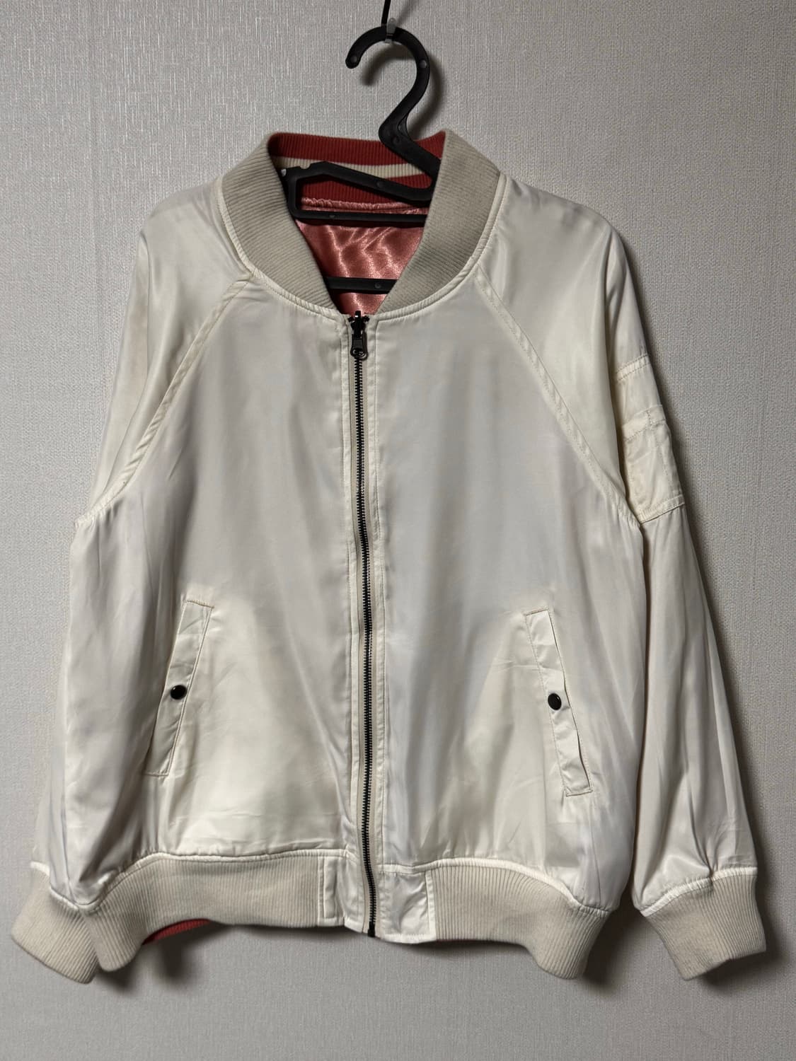 일본 리버시블 핑크 ma-1 스카잔 자켓 상품이미지5