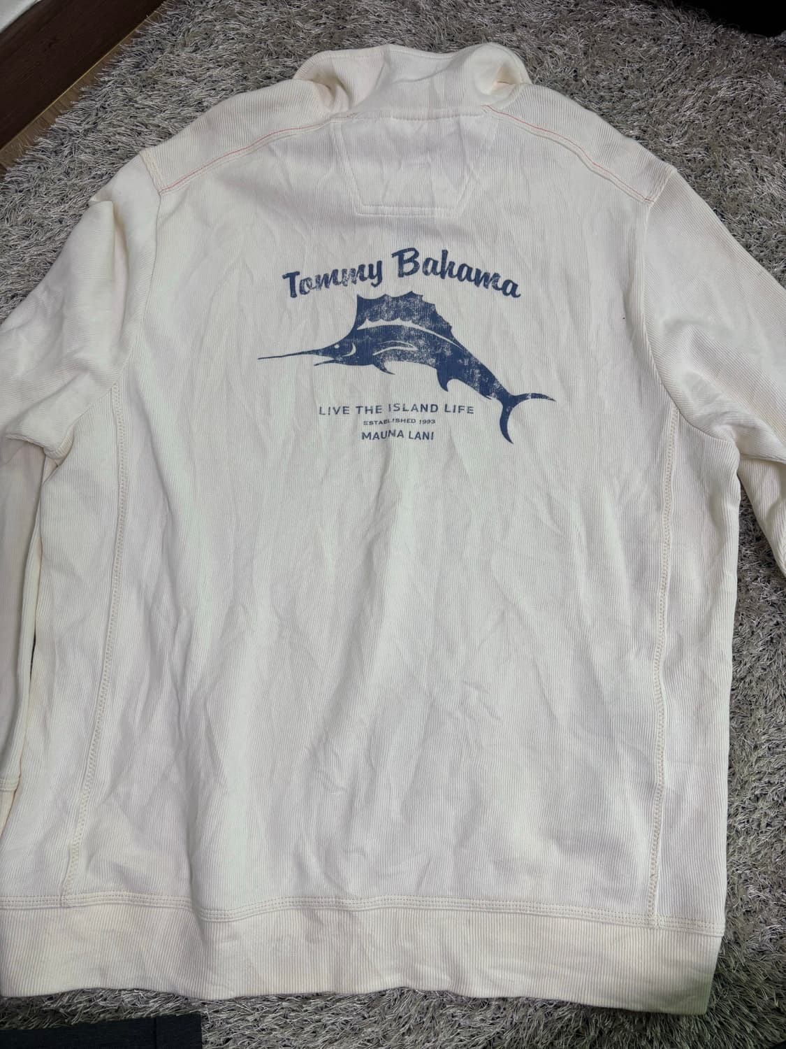 일본판 TOMMY BAHAMA 반집업 맨투맨 사이즈 105-110 상품이미지8