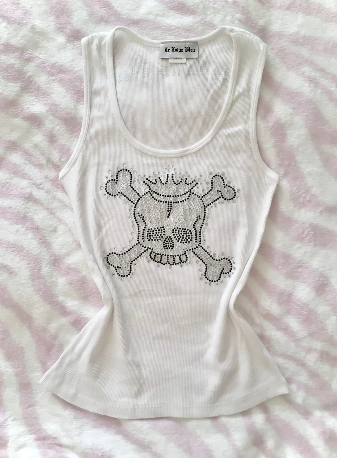 큐빅 해골 나시 y2k 락시크 펑크 오네갸루 상품이미지1