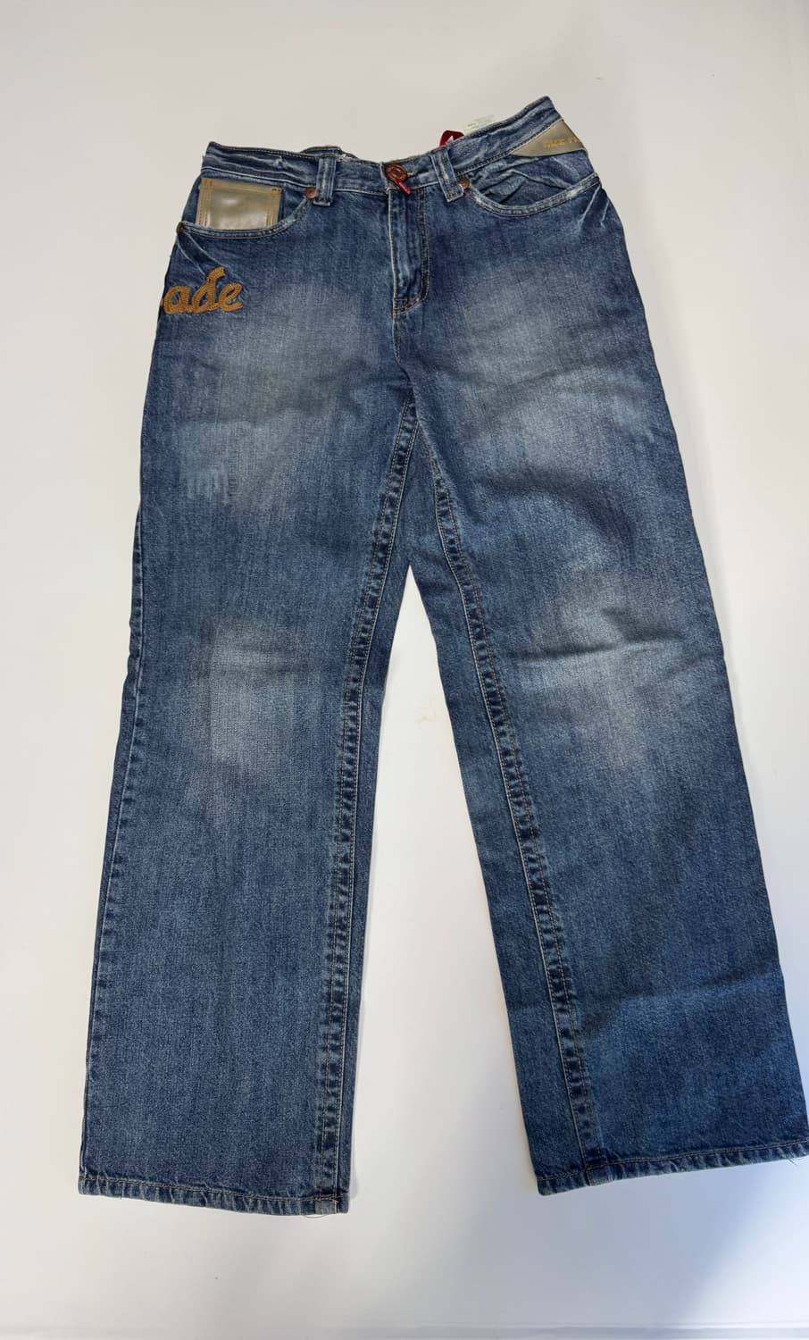 테이크원 빈티지 자수 펑키 데님팬츠 31.4 상품이미지1