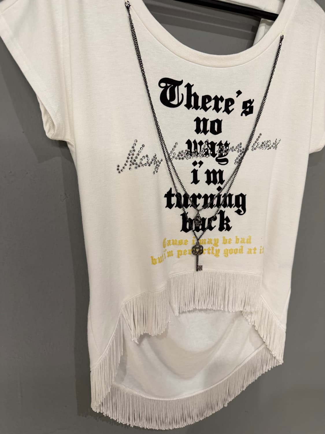 Cecil Mcbee necklace point lettering top 상품이미지8