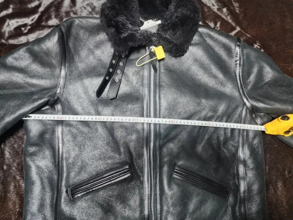 새상품SPERONE 명품 블랙 남자 천연가죽 리얼무스탕 자켓 새제품 간지 상품이미지7