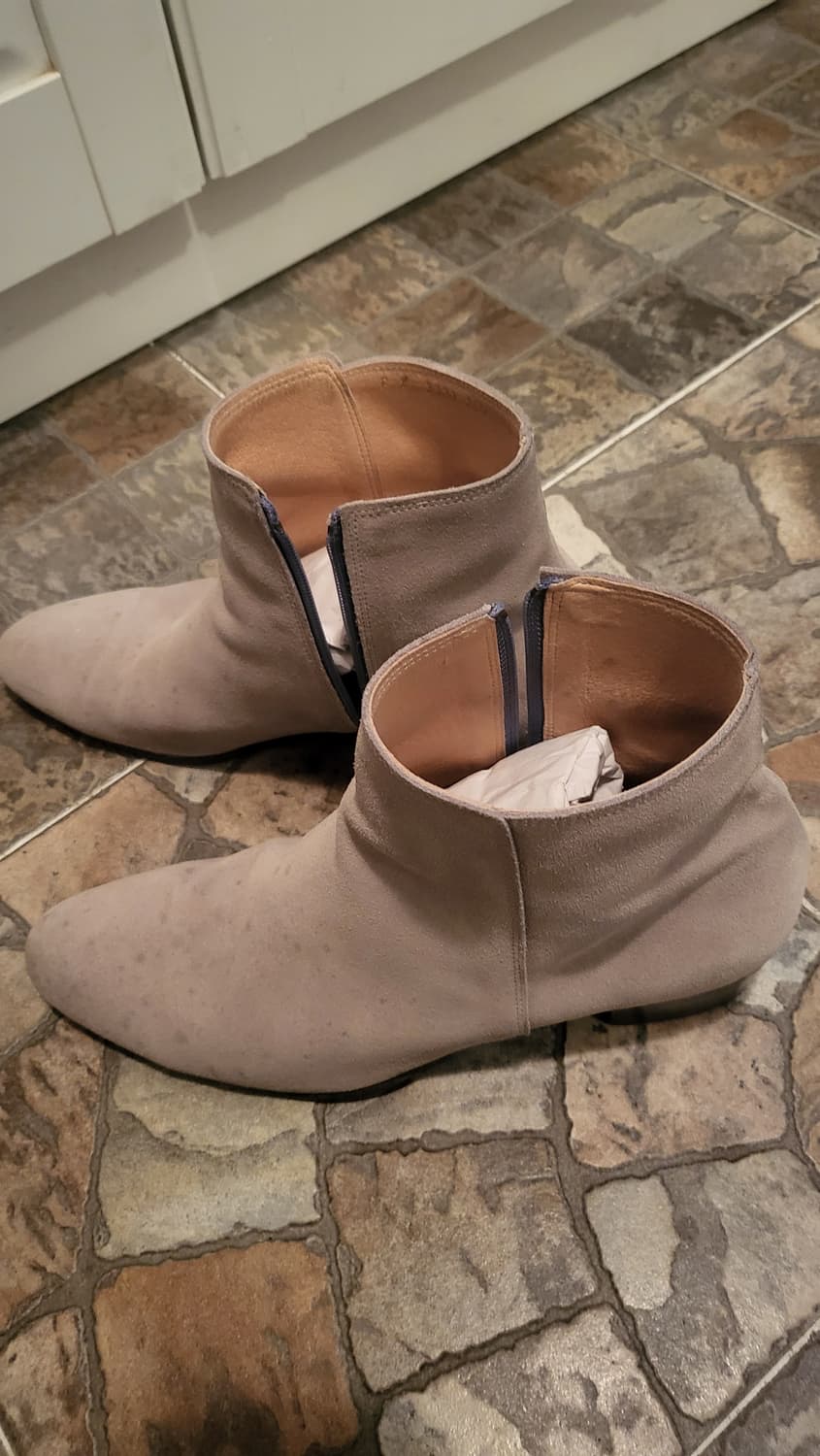 그레이 스웨이드 앵클 부츠 상품이미지4