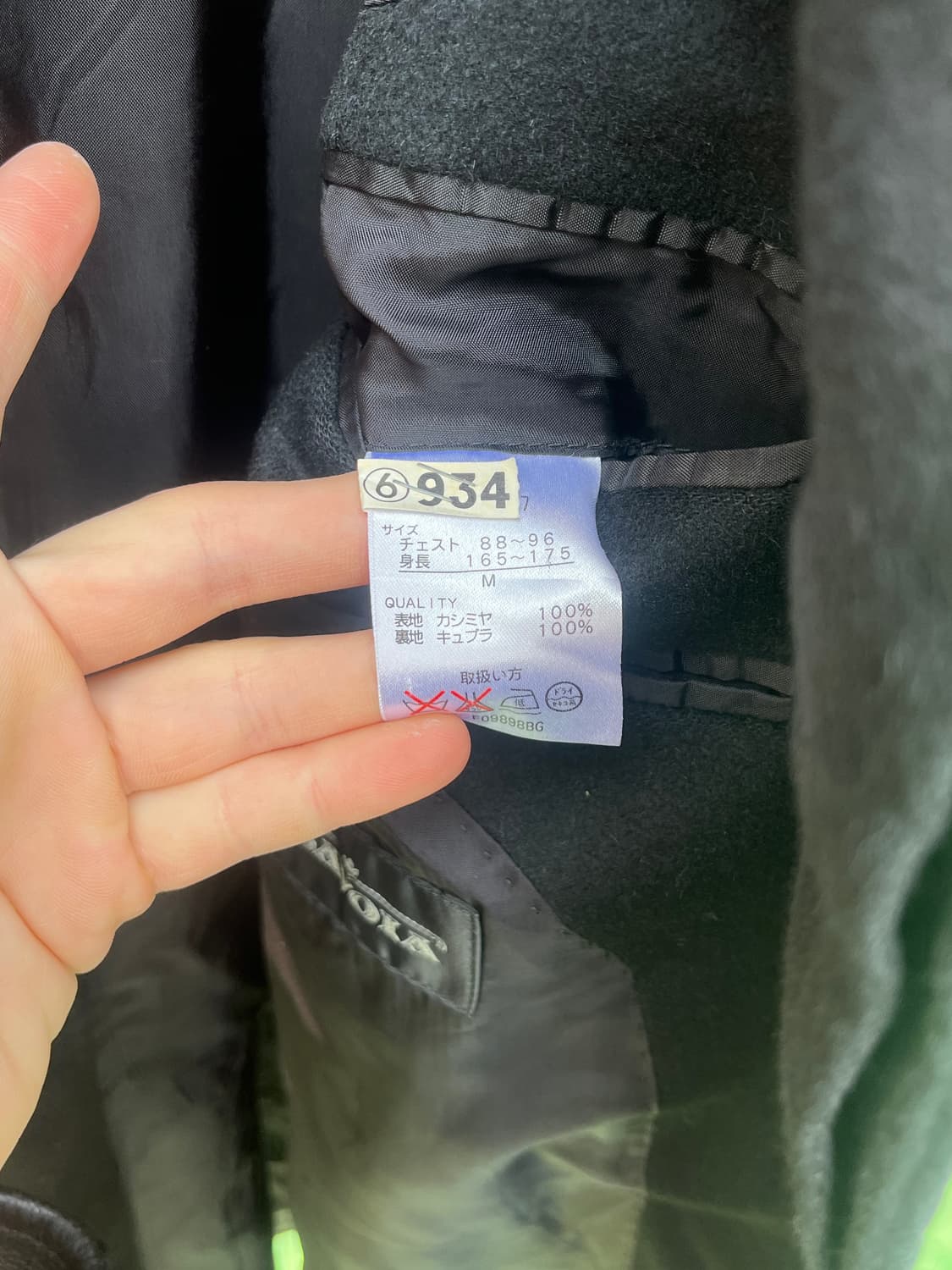 100% Cashmere 하이넥 코트  상품이미지5