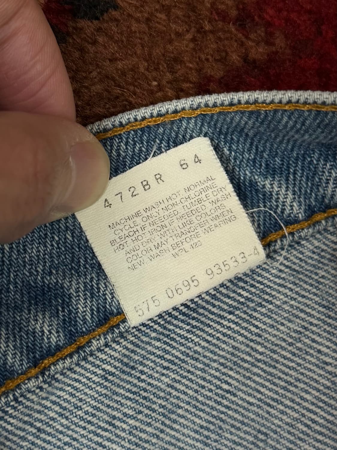 90’s USA 빈티지 리바이스 517 오렌지탭 부츠컷 리바이스 청바지 상품이미지10