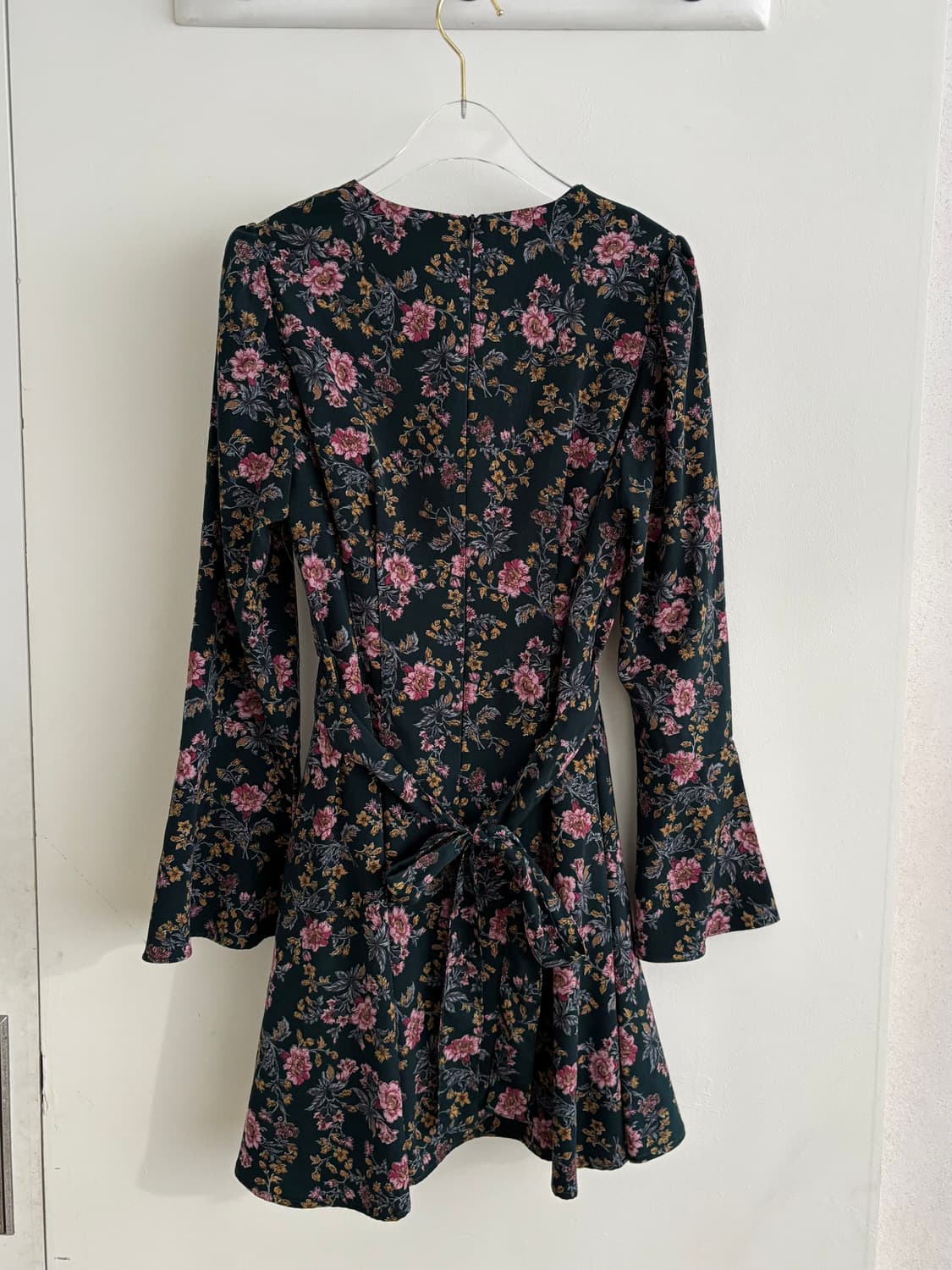 빈티지 그린 플라워 패턴 원피스 상품이미지9