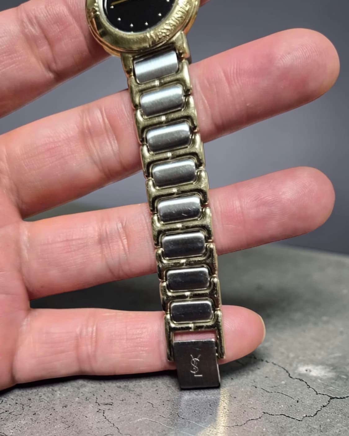 입생로랑 90s Y베젤 콤비 메탈 시계 상품이미지4