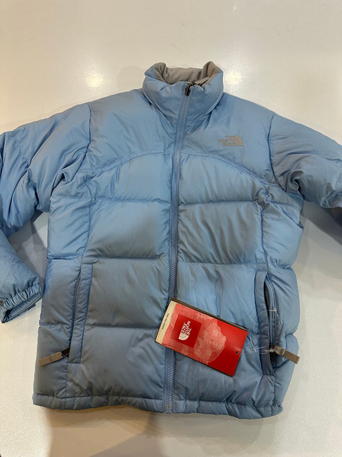 노스페이스 패딩 하늘색 여성 상품이미지1