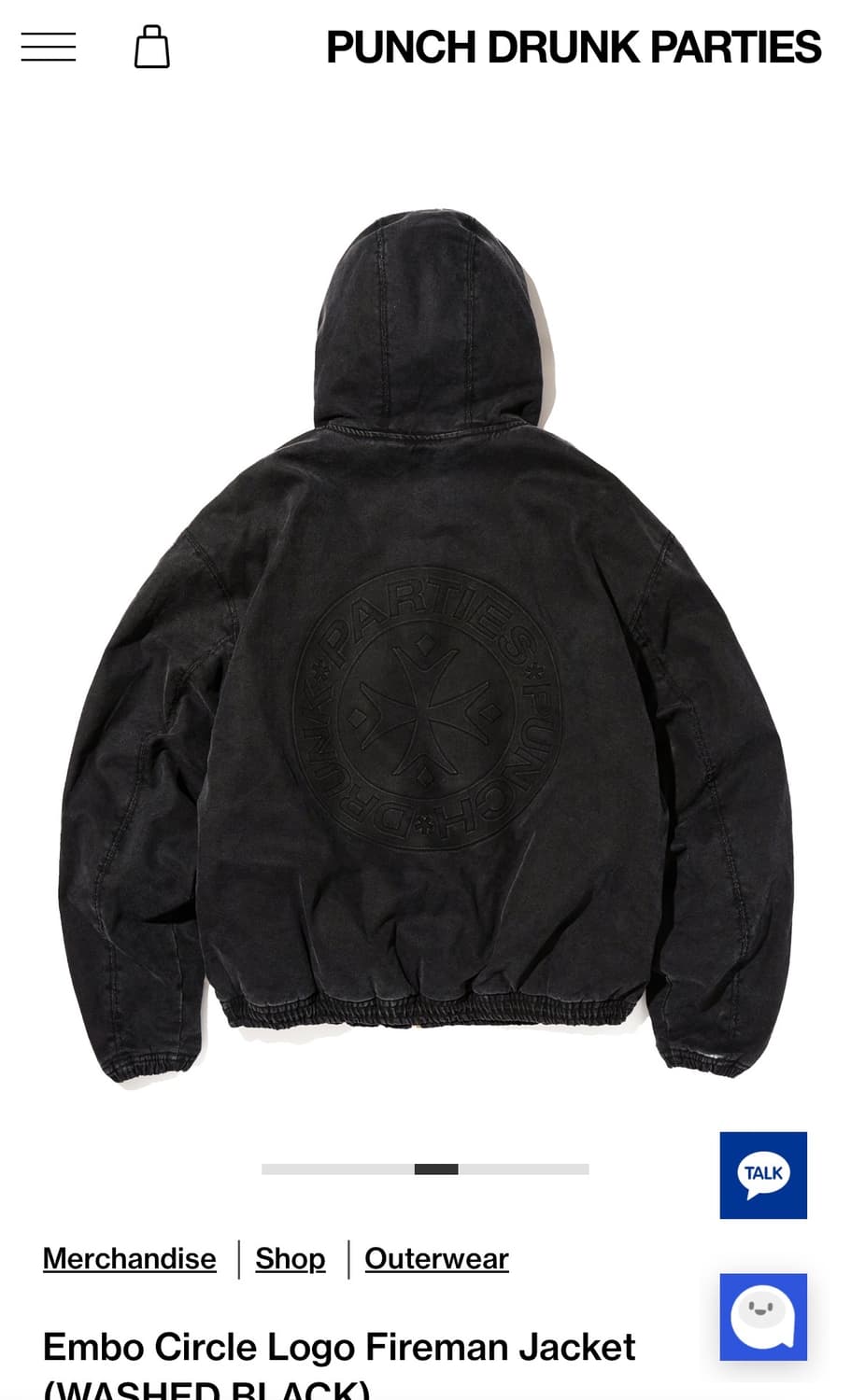 펀치드렁크파티즈 파이어맨 자켓 판매 상품이미지2