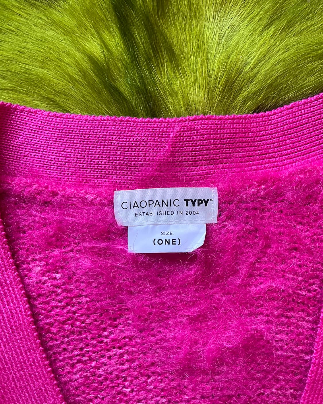 CIAOPANIC TYPY Japan Pink Fur Cardigan 상품이미지4