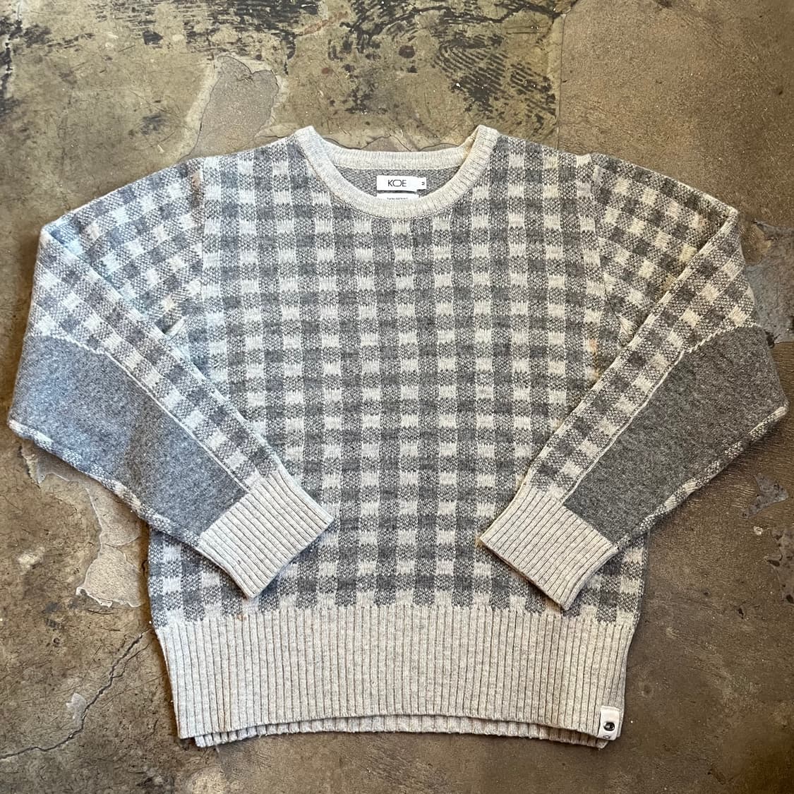 톰브라운 x 코에 체크 니트 상품이미지1