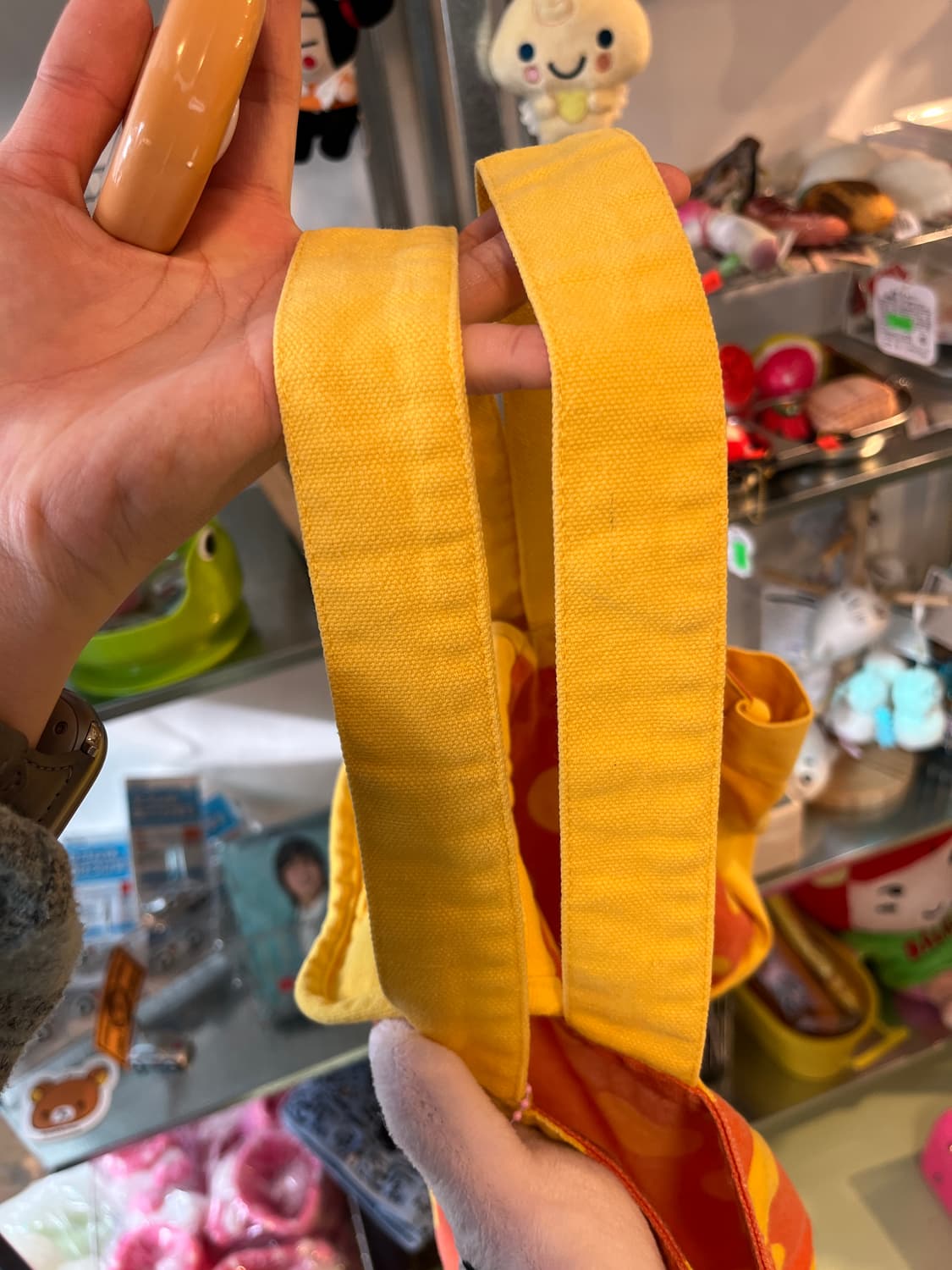 노랑 주황 도트 핸드백🤘🏻 상품이미지2