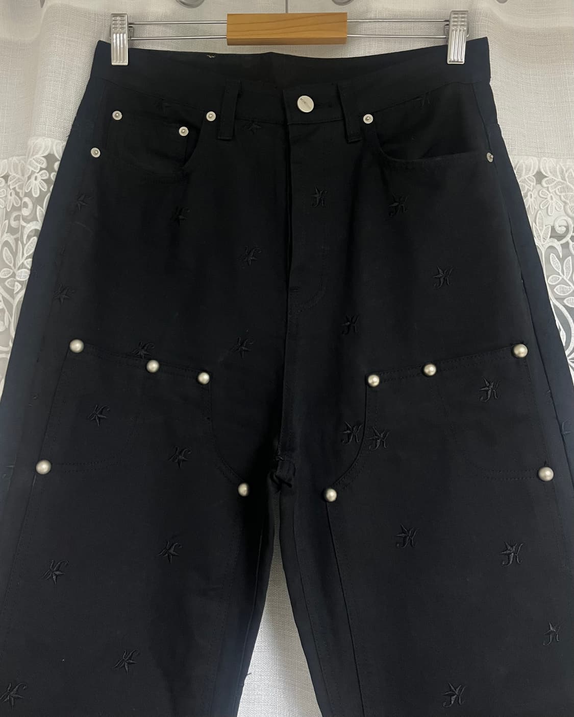 (매물x) 웨스켄 자수 스터드 카펜터 진 상품이미지2