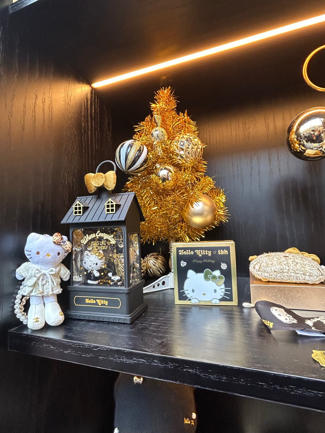 (11)롱다리키티 커스텀키링-레오파드 리본 트위드 상품이미지8