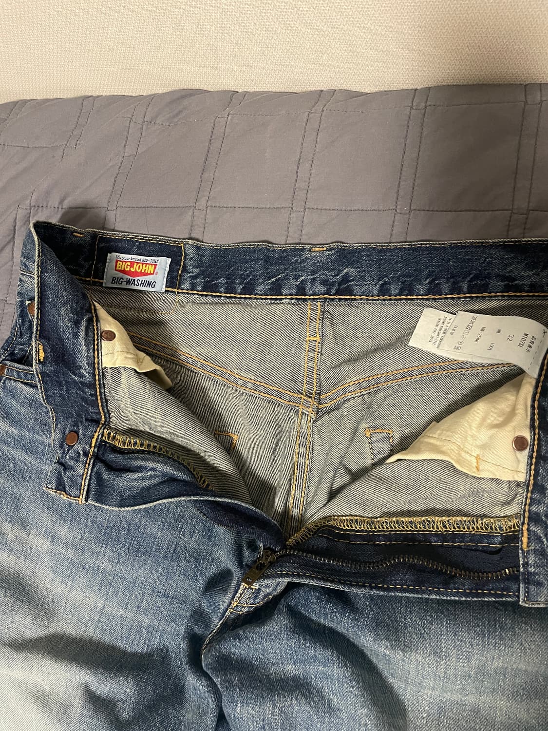 빅존 셀비지 워싱데님 32 사이즈 상품이미지3