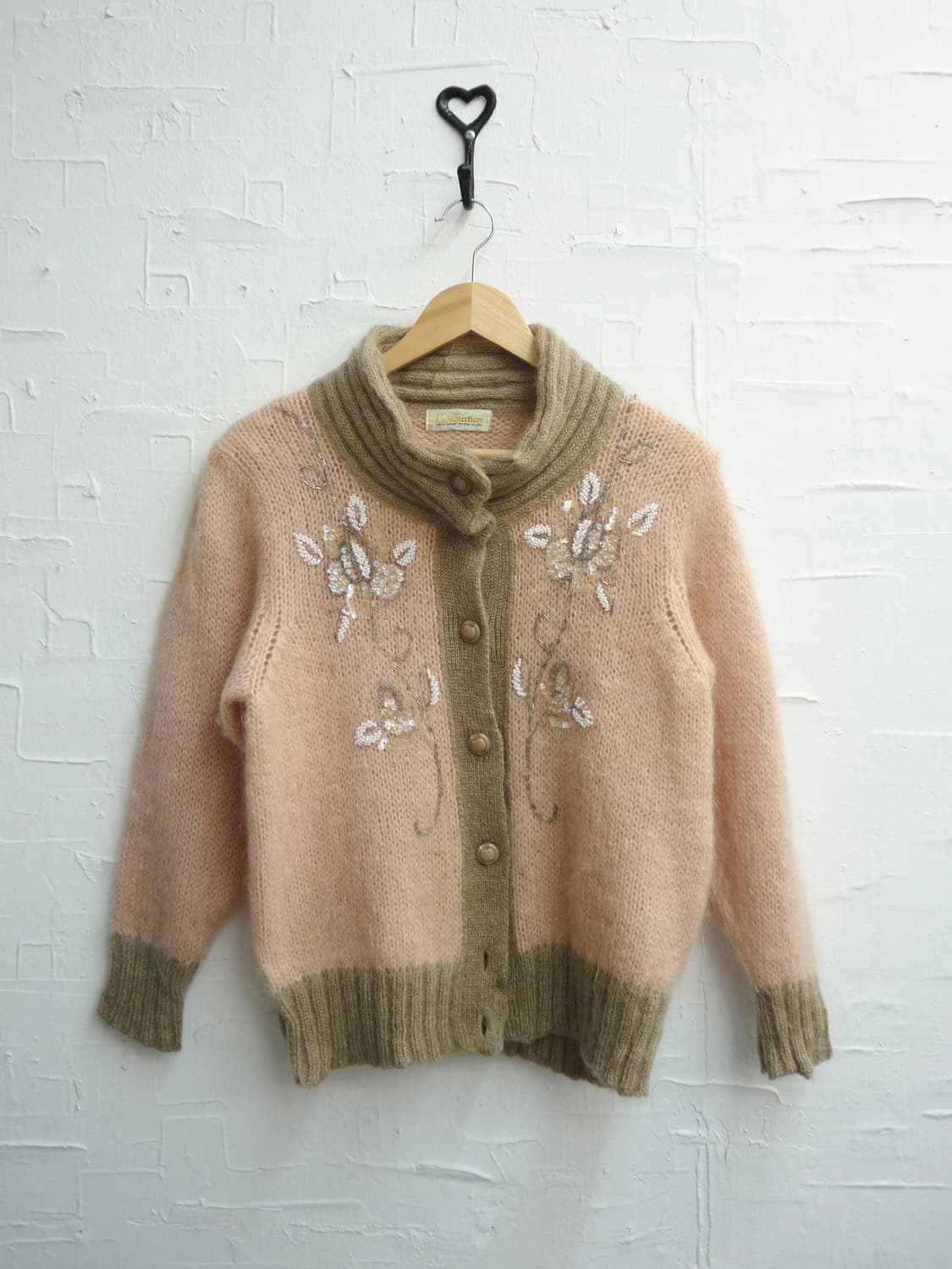Flower beeds mohair cardigan 상품이미지4