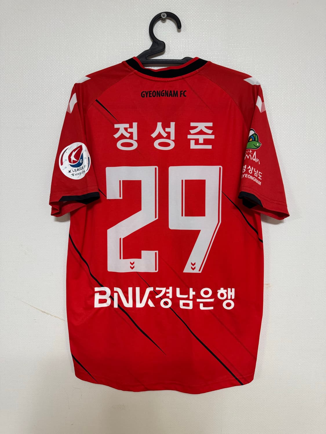 XL 험멜 경남 FC 정성준 축구 유니폼 반팔 홈 상품이미지2