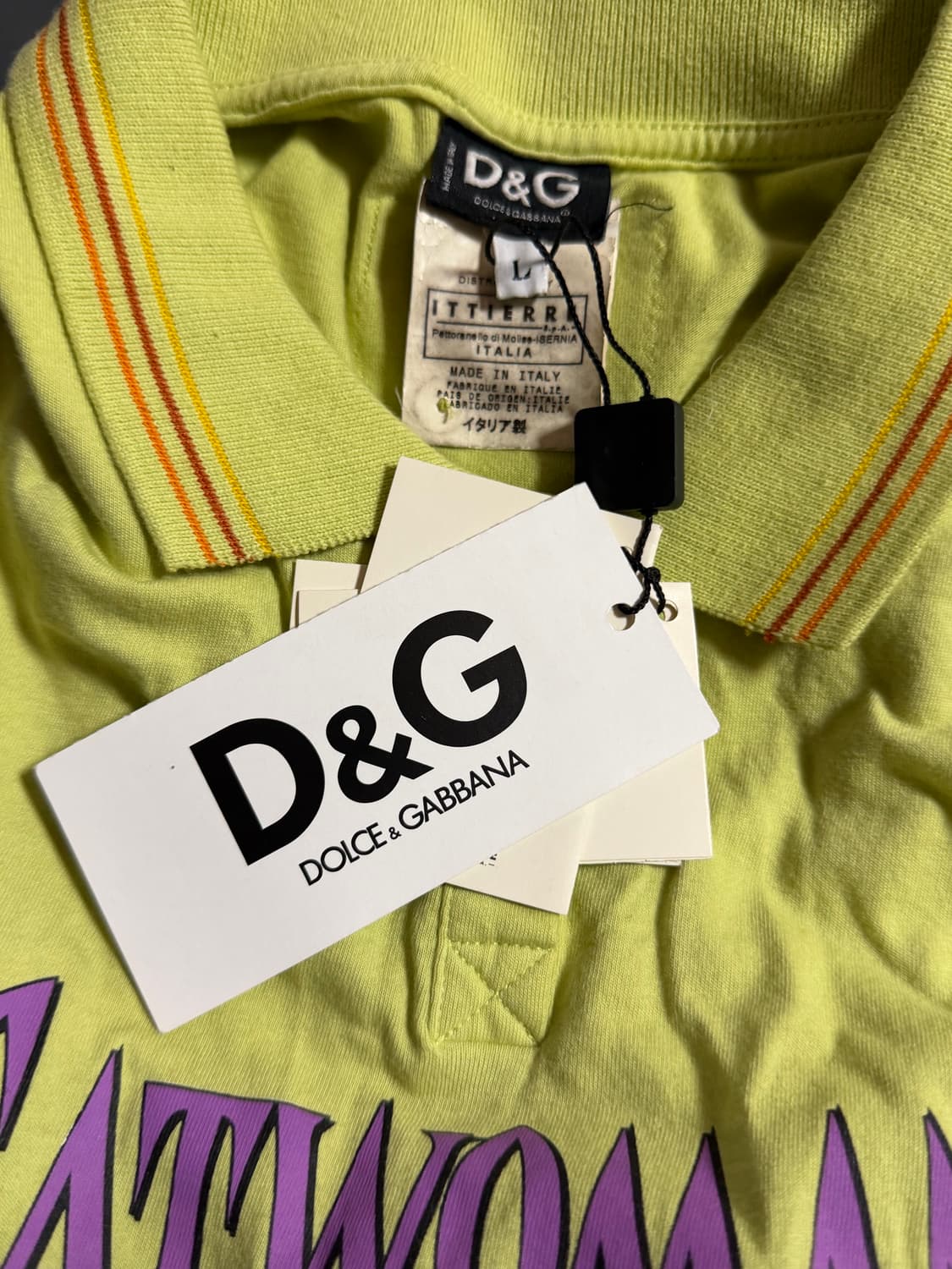 D&G 돌체앤가바나 캣우먼 프린팅 반팔 카라 티셔츠 상품이미지4