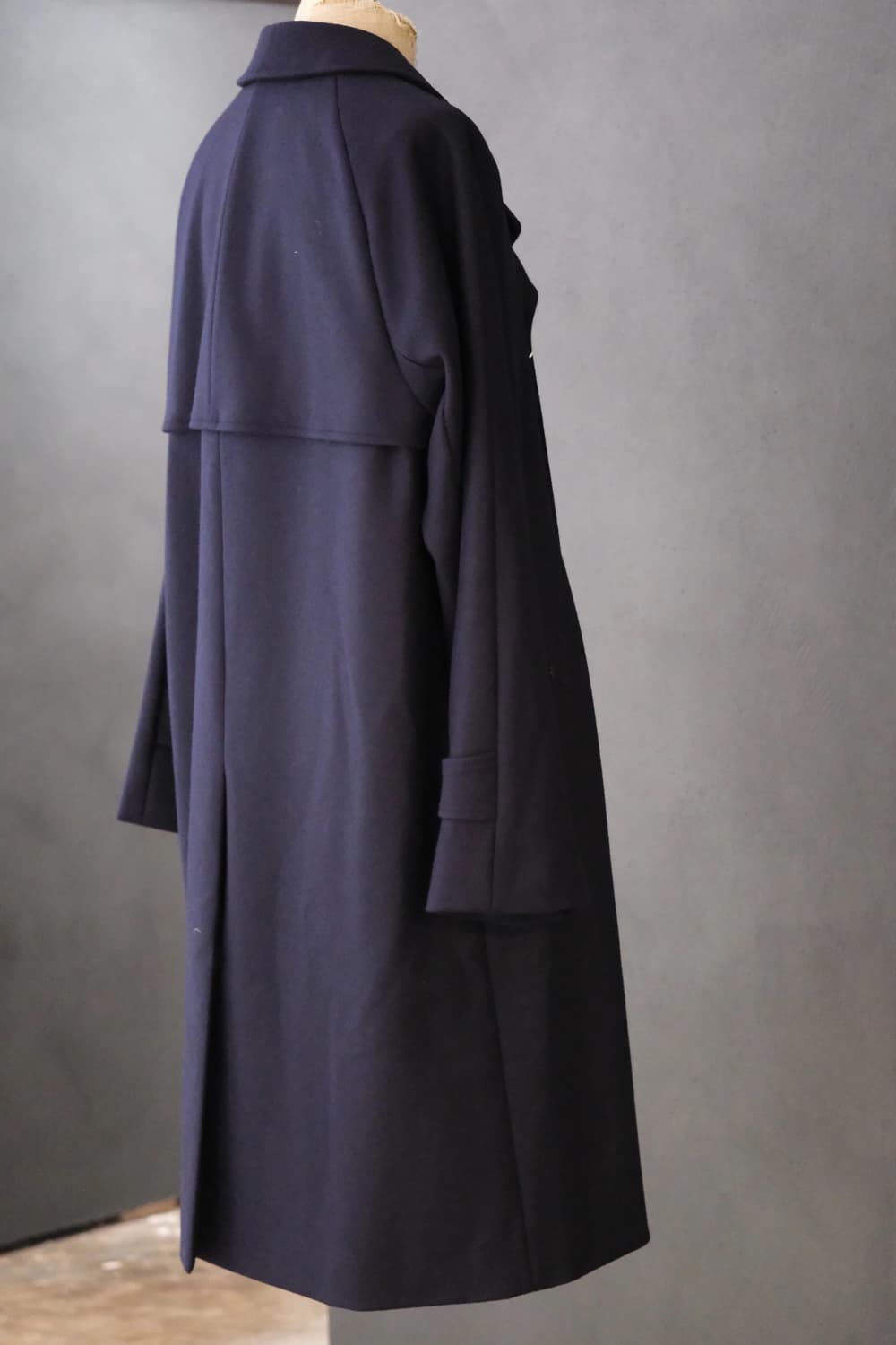 코히어런스 포우포우 멜튼울 네이비 M사이즈 판매 상품이미지8