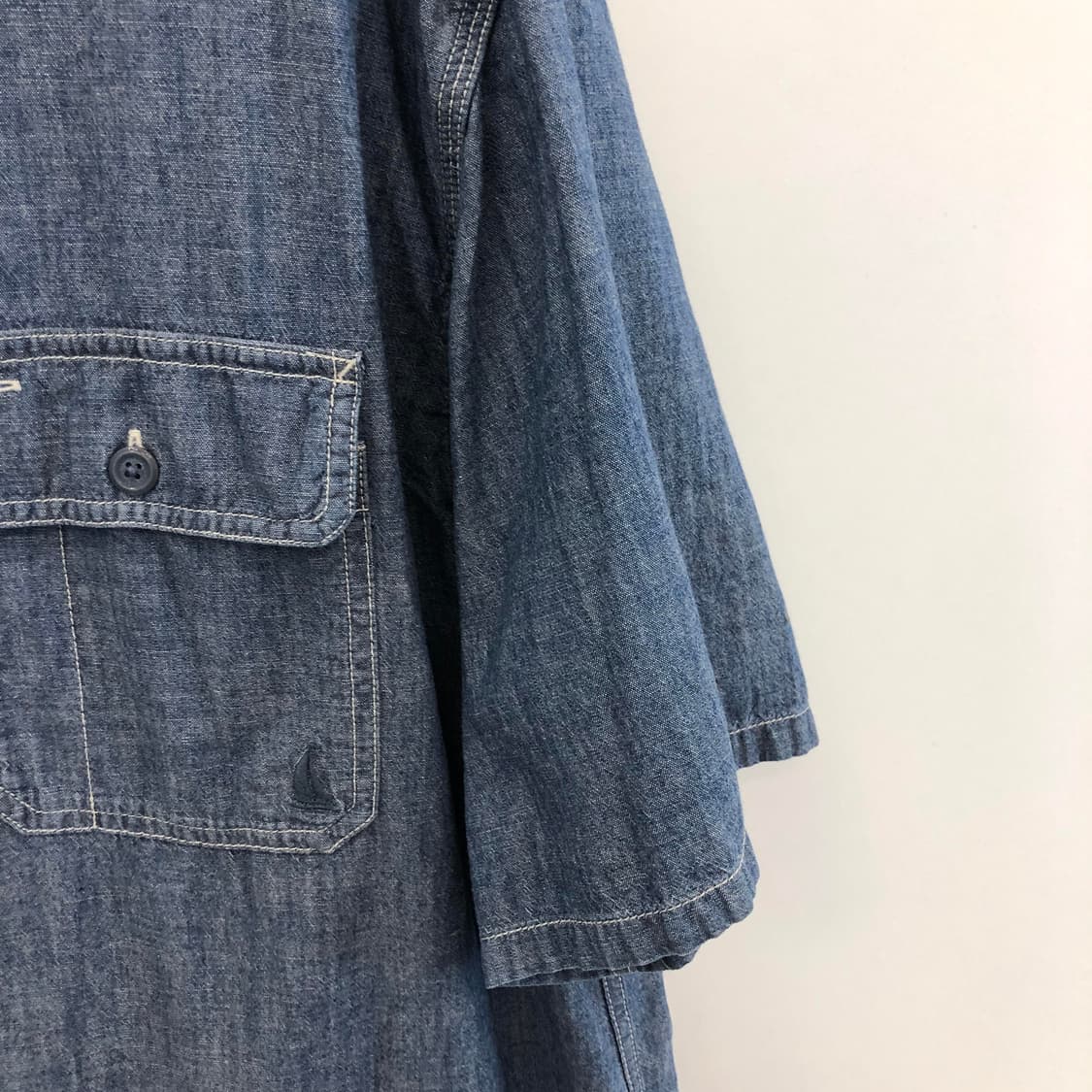 유니클로 JW앤더슨 샴브레이 반팔셔츠 XXL 상품이미지2