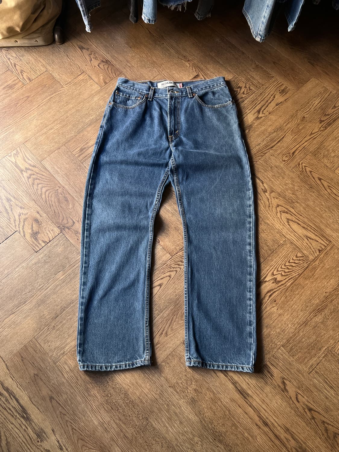 [34]00's 리바이스 USA 505 미디엄블루 데님 팬츠 상품이미지2