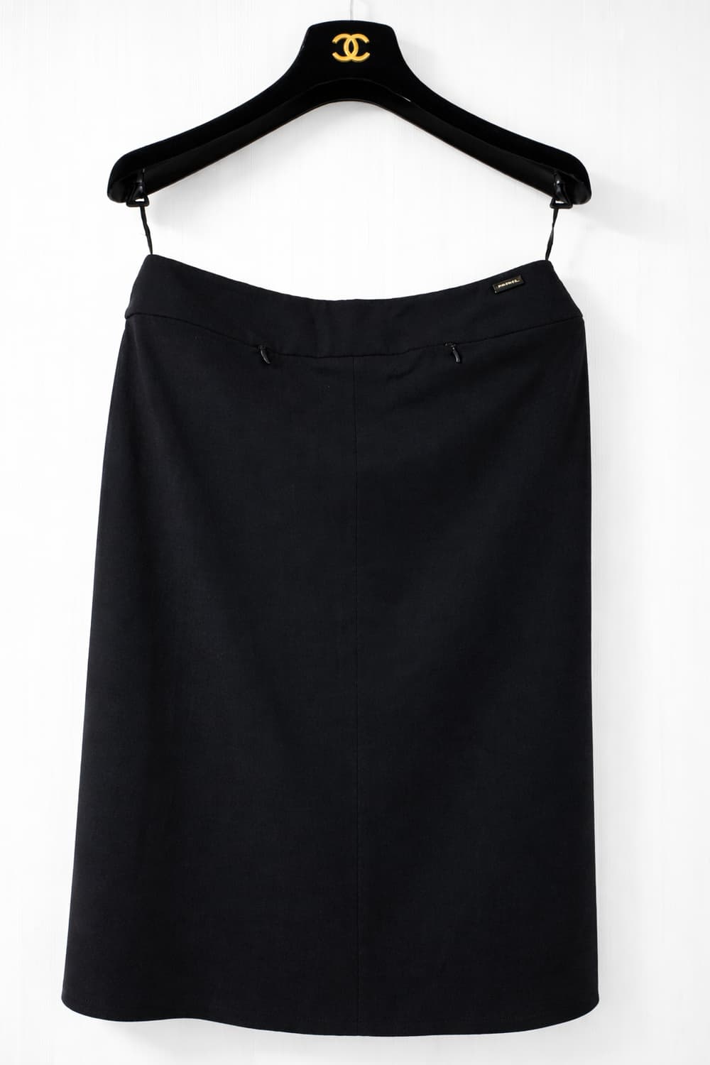 샤넬 블랙 미디 스커트 40 상품이미지1