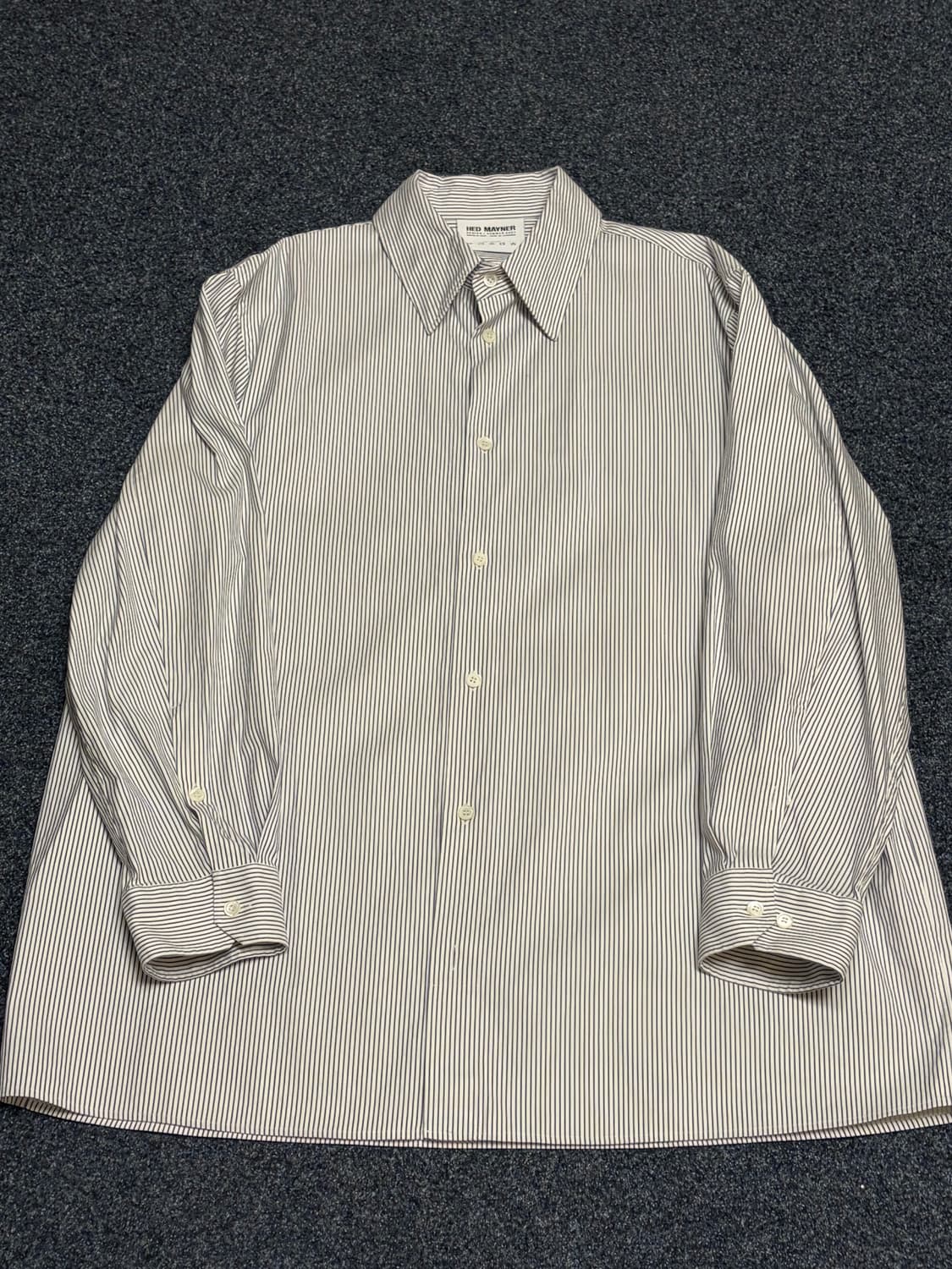 HED MAYNER 헤드메이너 21SS 코튼 버튼 셔츠 블루 상품이미지1