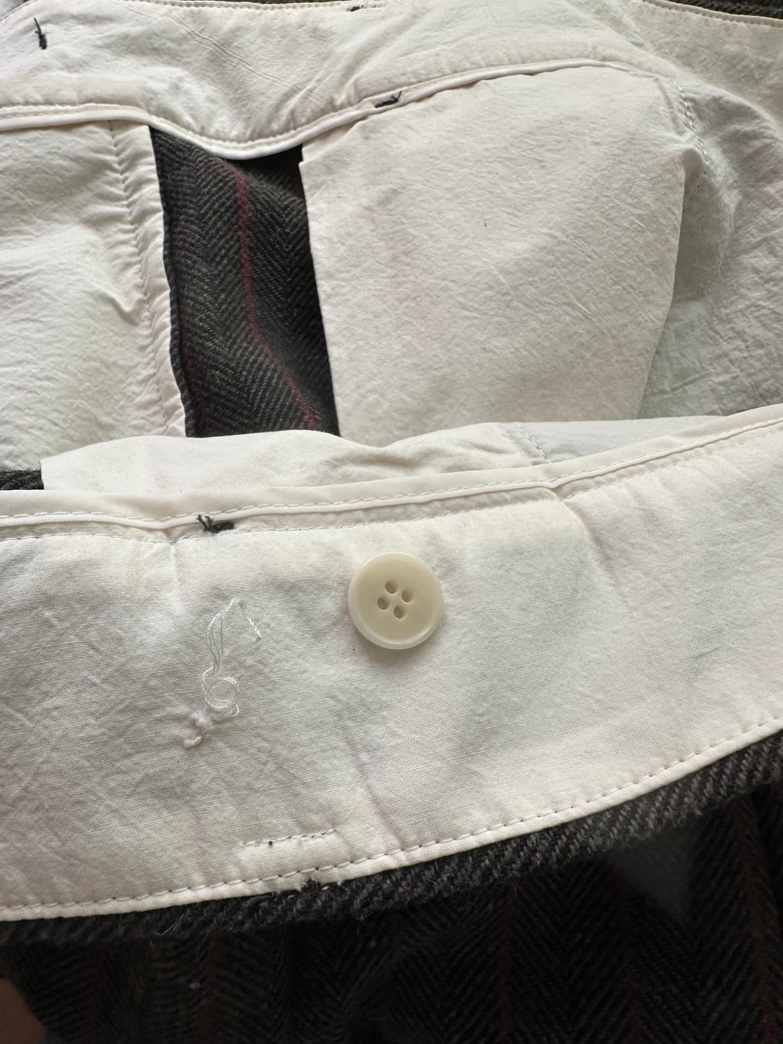 아모멘토 울 스트라이프 마틴 팬츠 슬랙스 M 상품이미지4