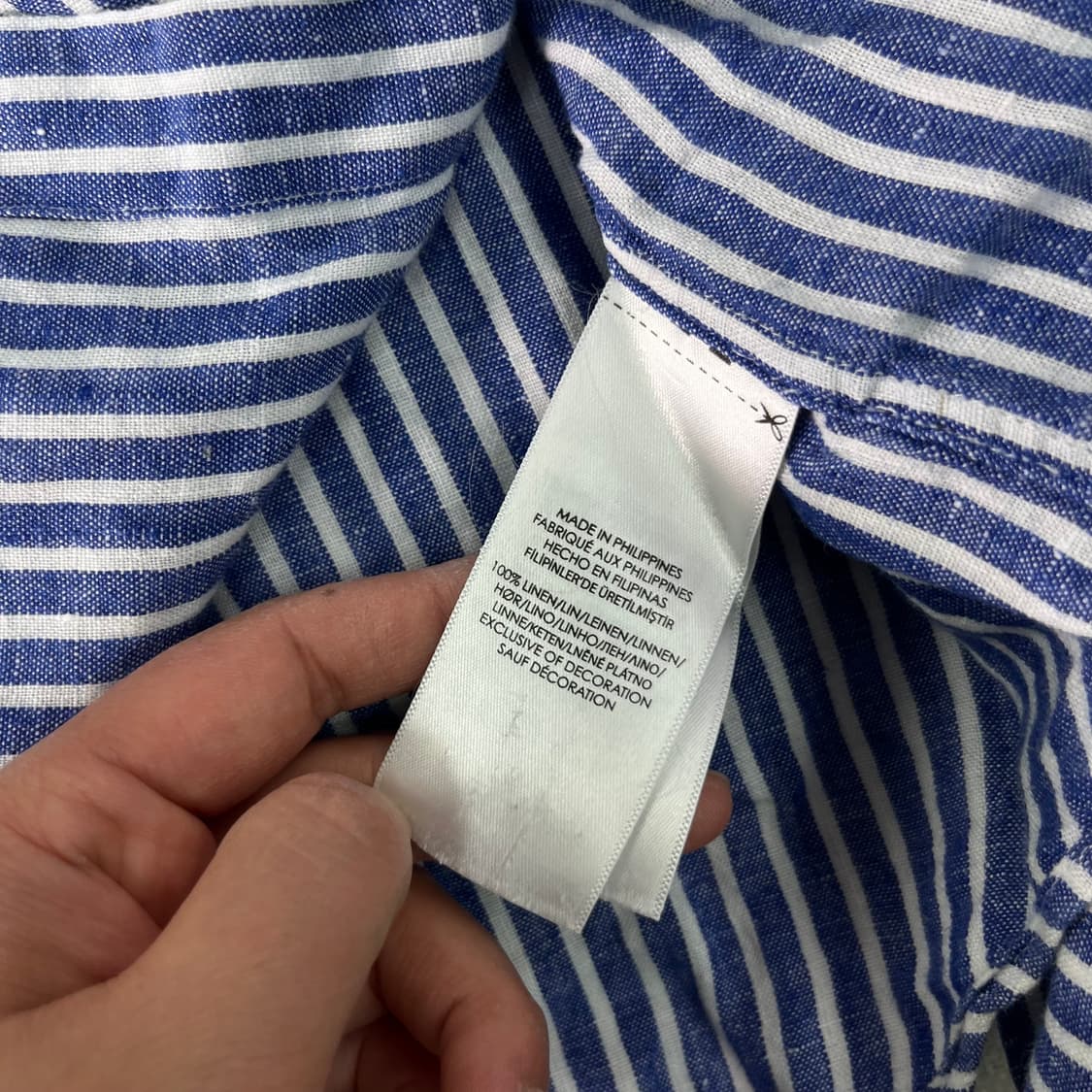 100 폴로랄프로렌 스트라이프 린넨 셔츠 상품이미지6