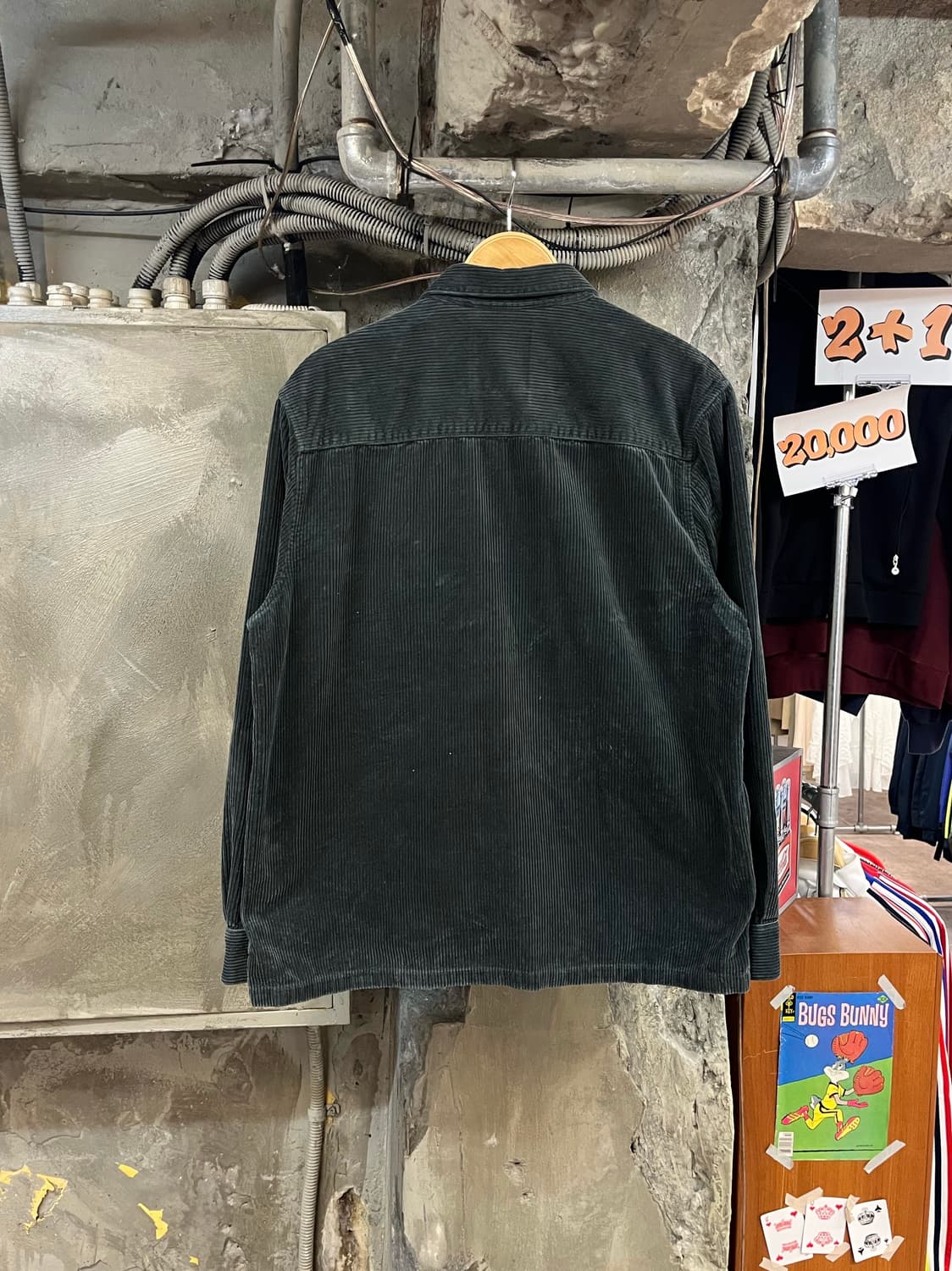 코스 코듀로이 포켓 셔츠 다크그린 M #csz3674 상품이미지2