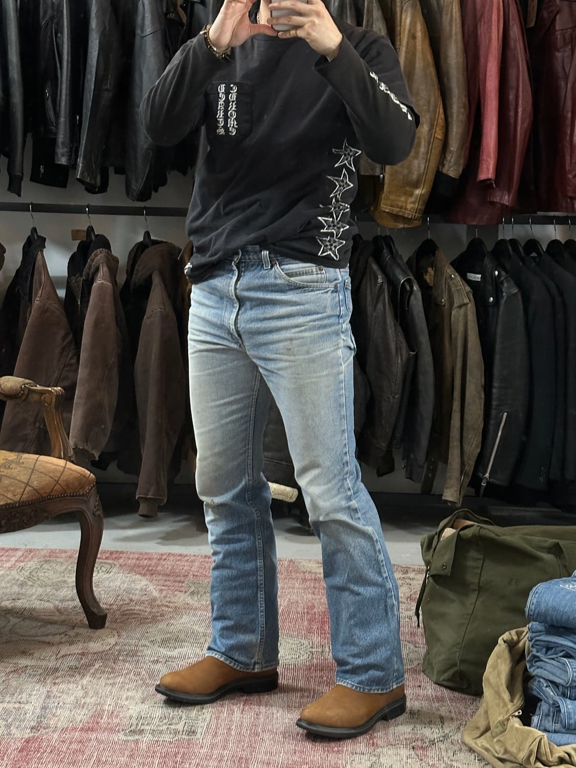 00's OG USA Made 레드윙 1105 페코스 웨스턴 부츠 상품이미지2