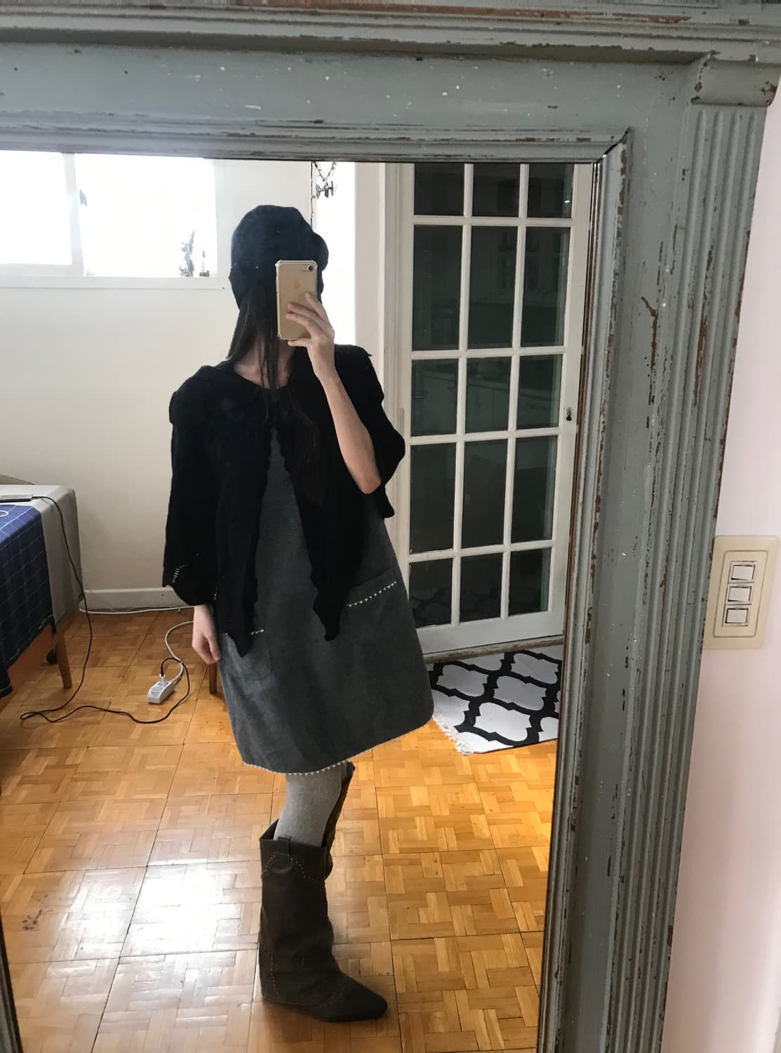 vintage grey pocket one-piece 상품이미지5