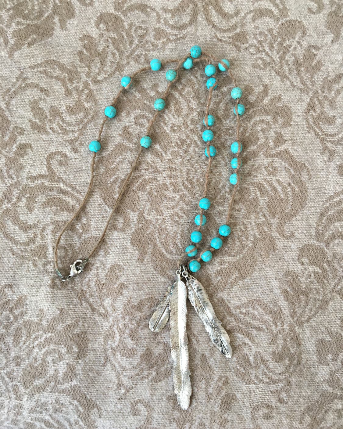 feather pendent necklace 상품이미지1