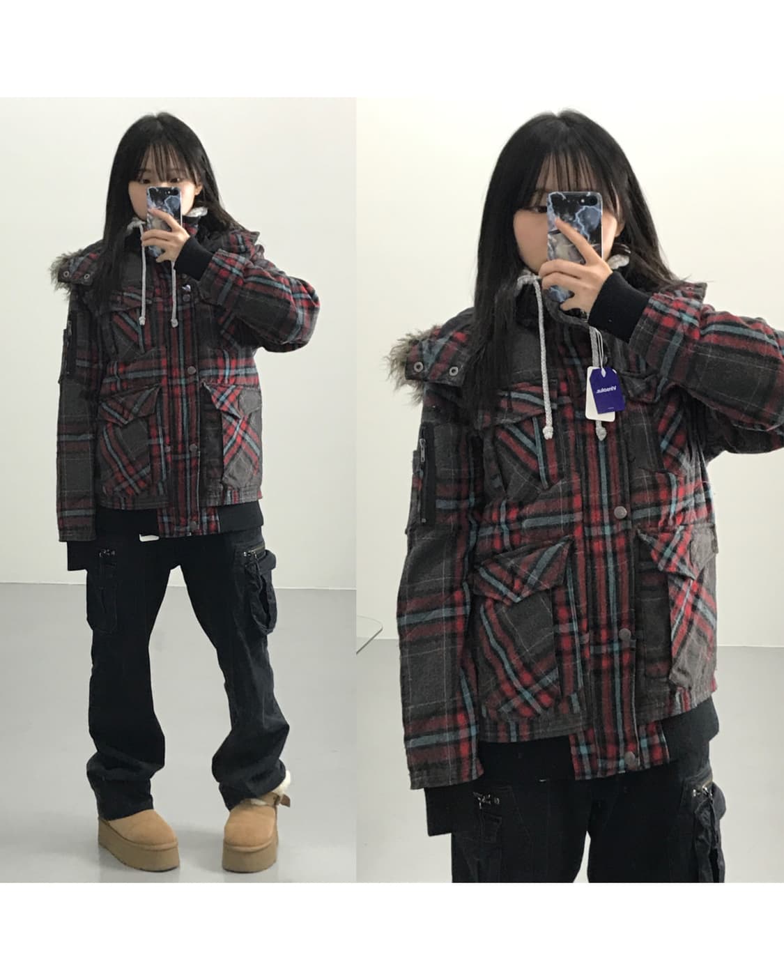 Japanese amp manydope fur jacket 상품이미지1