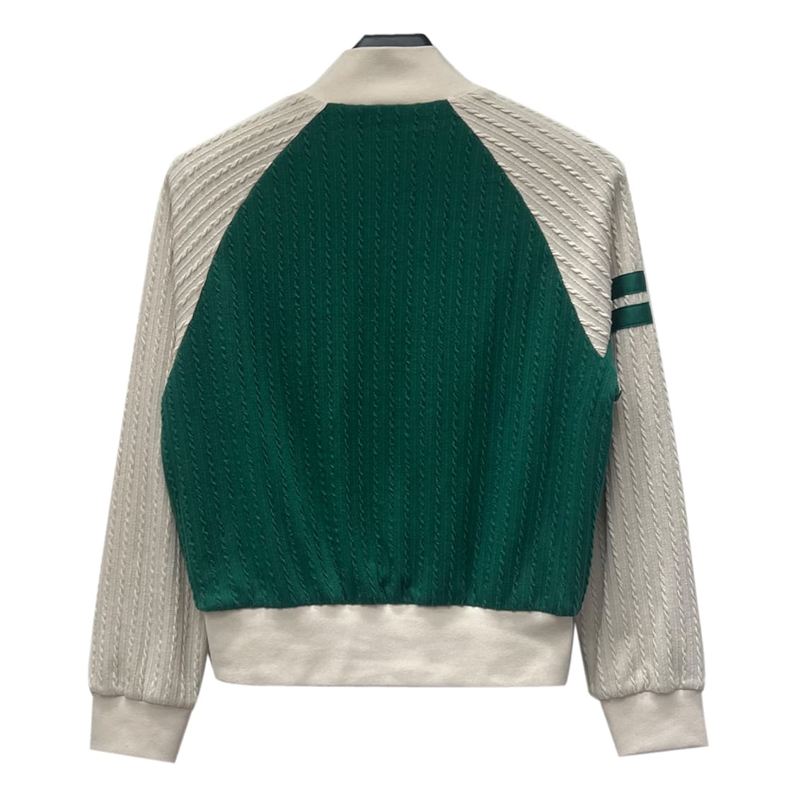 젝시믹스 골프 케이블 패턴 하이넥 배색 자켓 M 상품이미지2