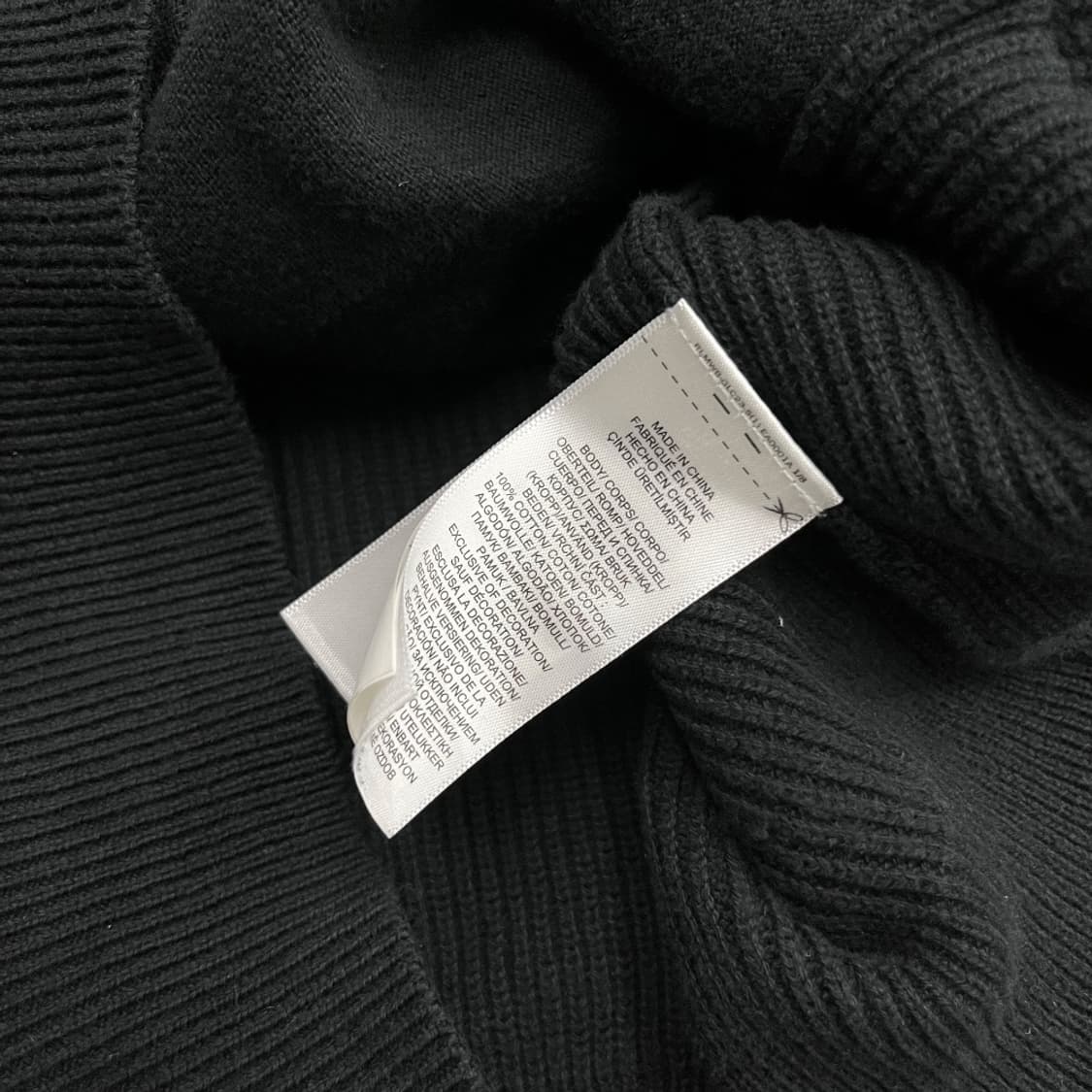 폴로 랄프로렌 블랙포니 블랙 니트 집업 M 상품이미지5
