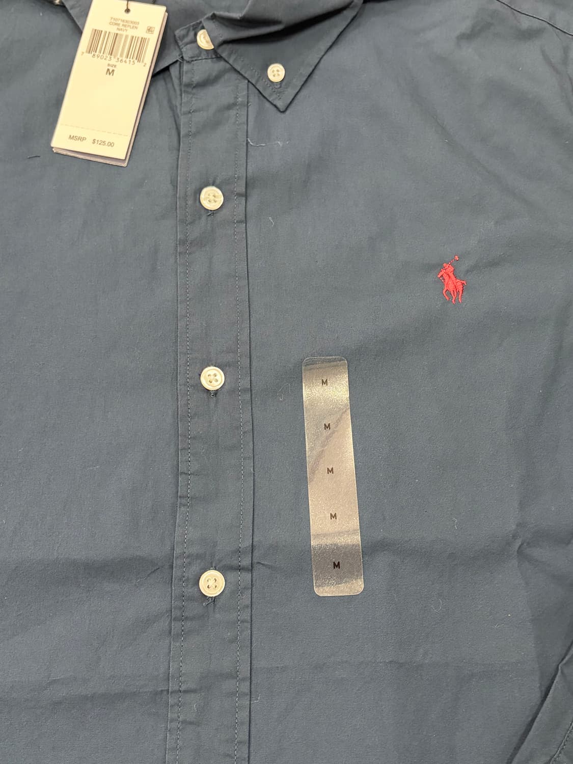 폴로랄프로렌 / 클래식핏 옥스퍼드 셔츠 네이비 / m 상품이미지4