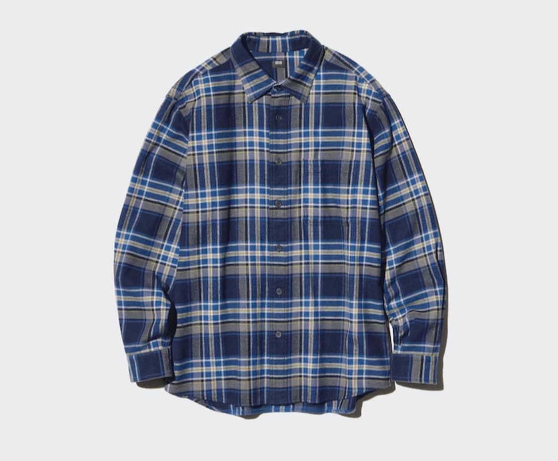 유니클로 플란넬 체크셔츠 상품이미지1