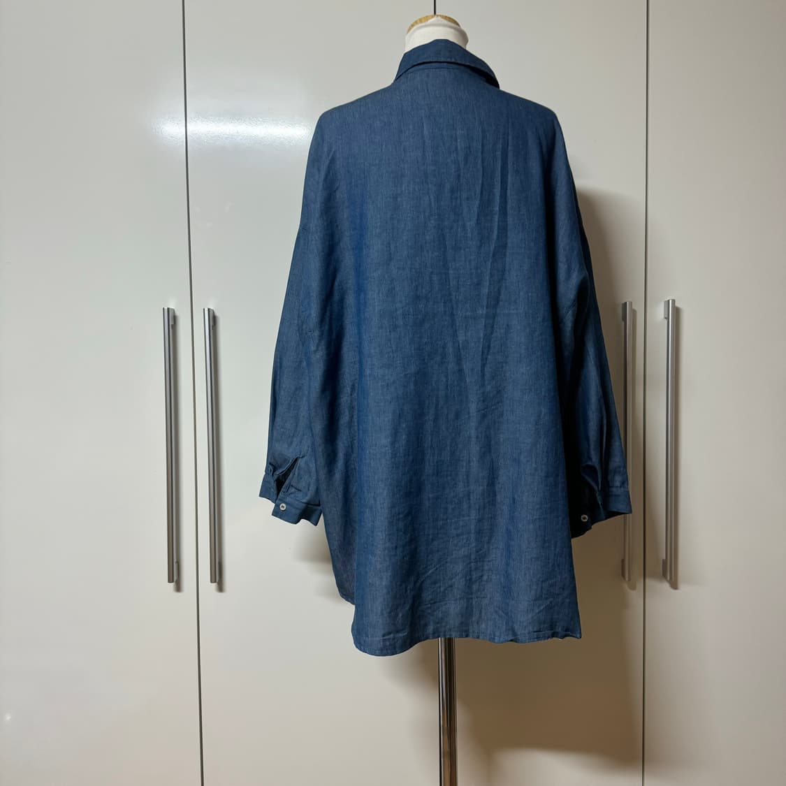 오버핏 청 셔츠 블라우스 상품이미지4