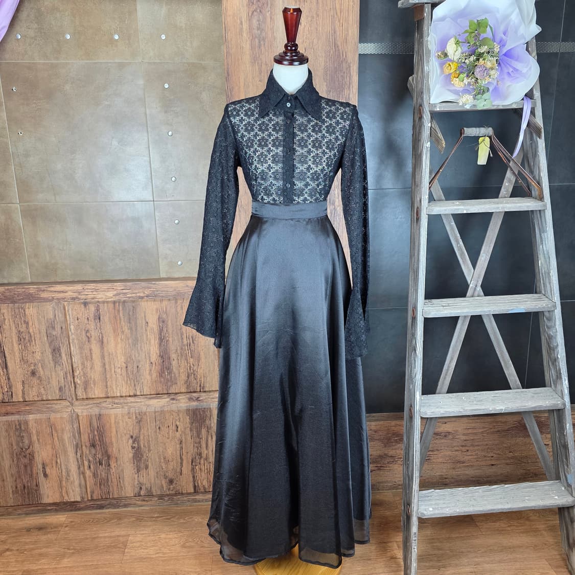 오간자 맥시롱 스커트 상품이미지1