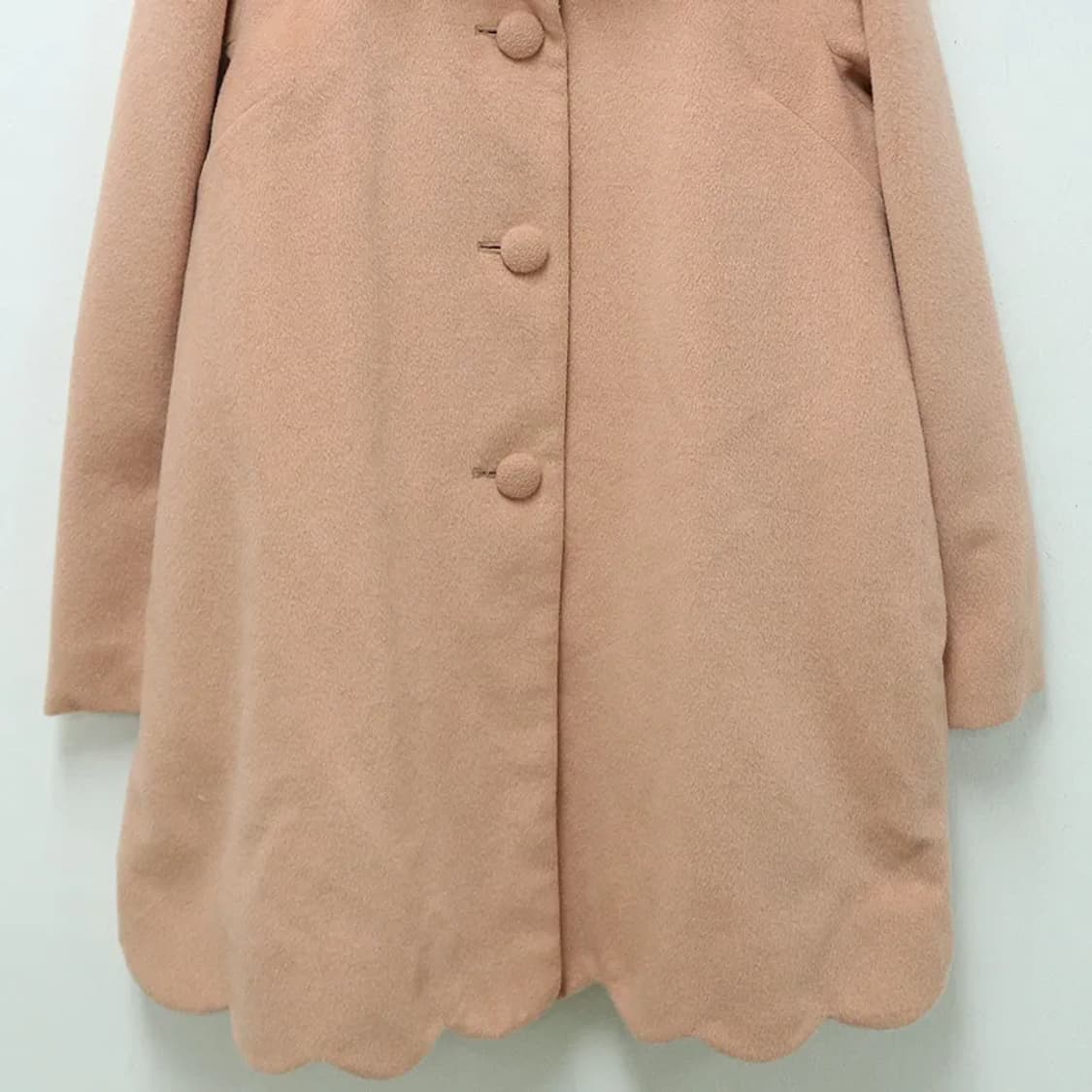 얼스 뮤직 밑단 포인트 딸기우유 싱글 코트 60311 상품이미지4