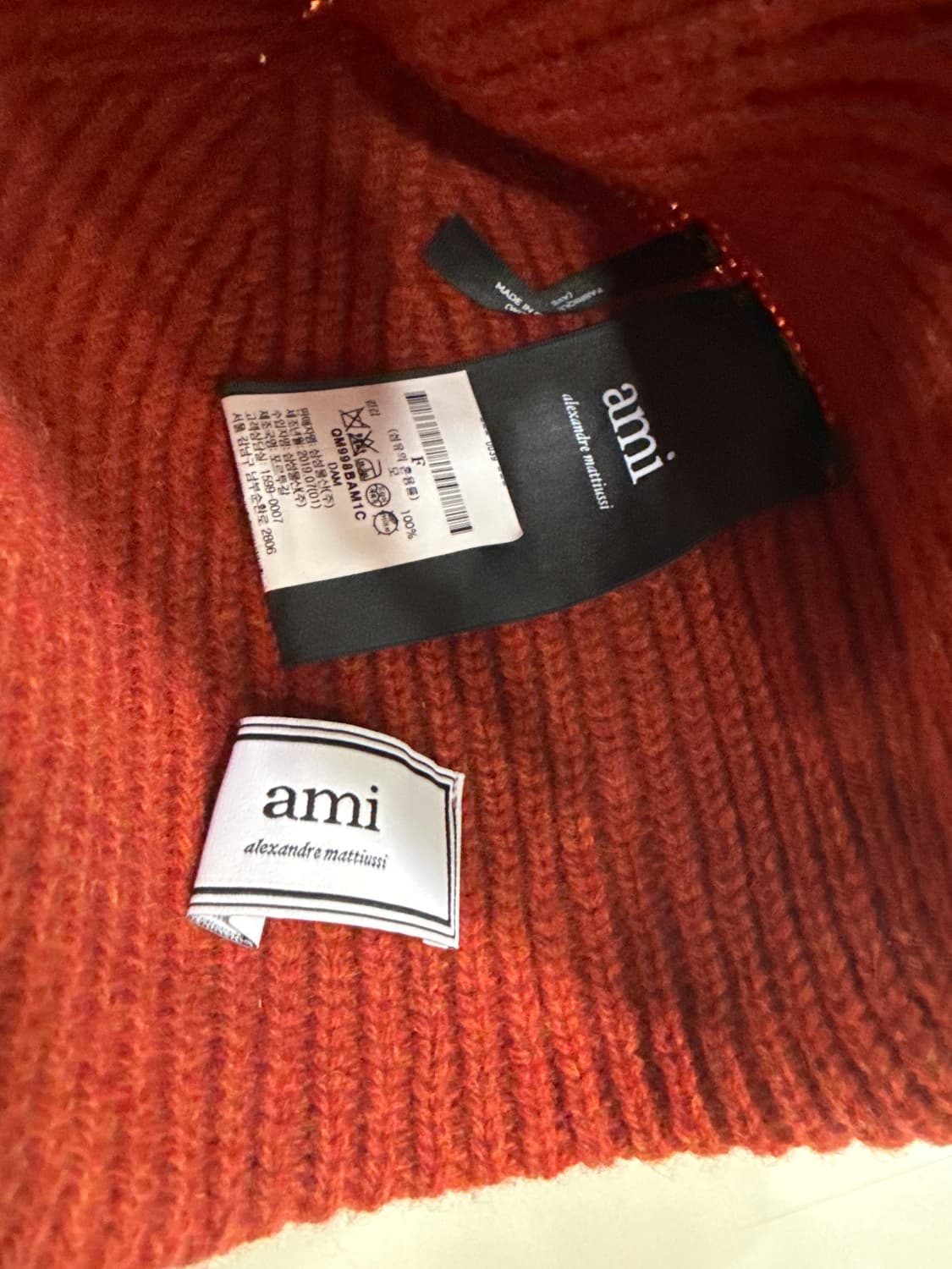 아미 19FW 하트로고패치 울 비니 상품이미지2