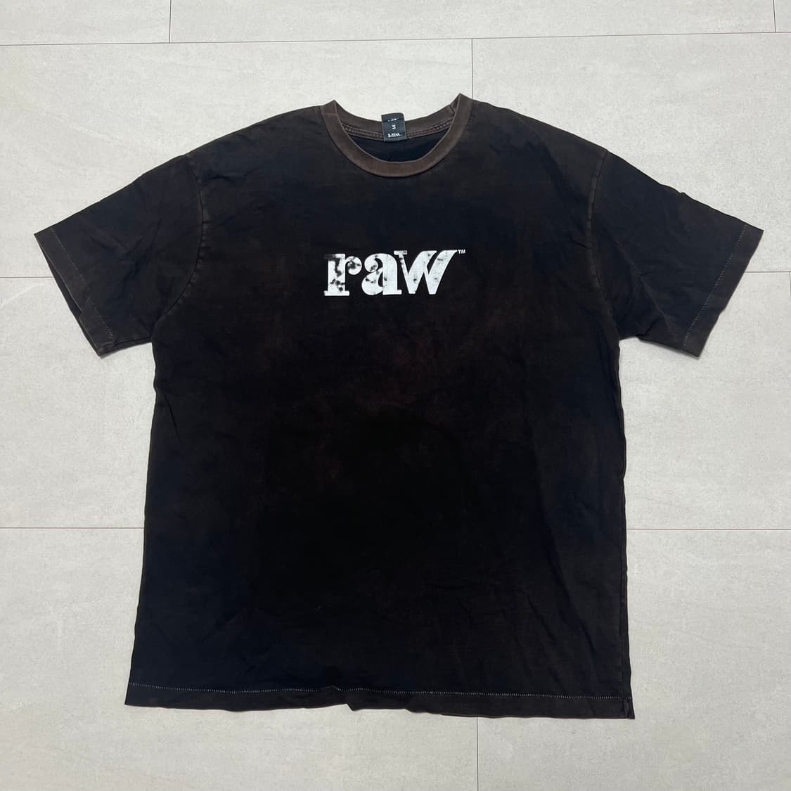 블라인드파일즈 RAW 티셔츠 블랙 2사이즈 상품이미지1